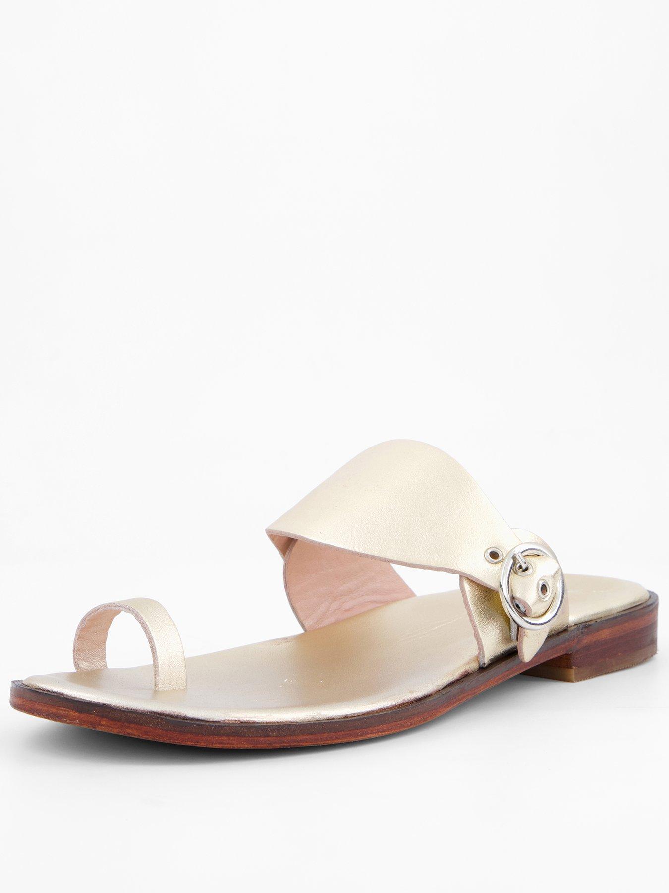 FREE PEOPLE Barcelona Slip On Sandal - Gold