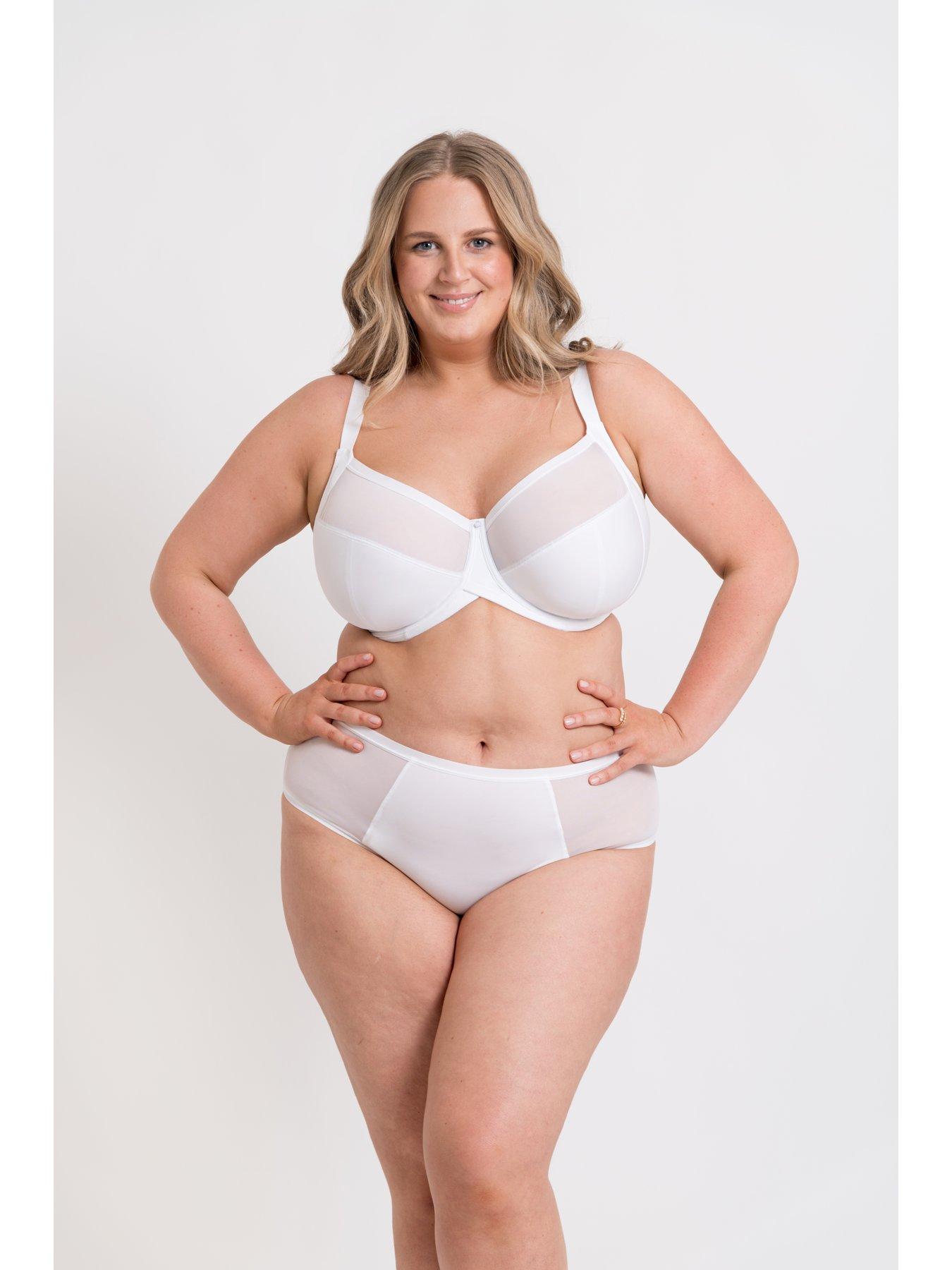 Image 3 of 5 of Curvy Kate Wonderfully Full Cup Side Support Bra - White