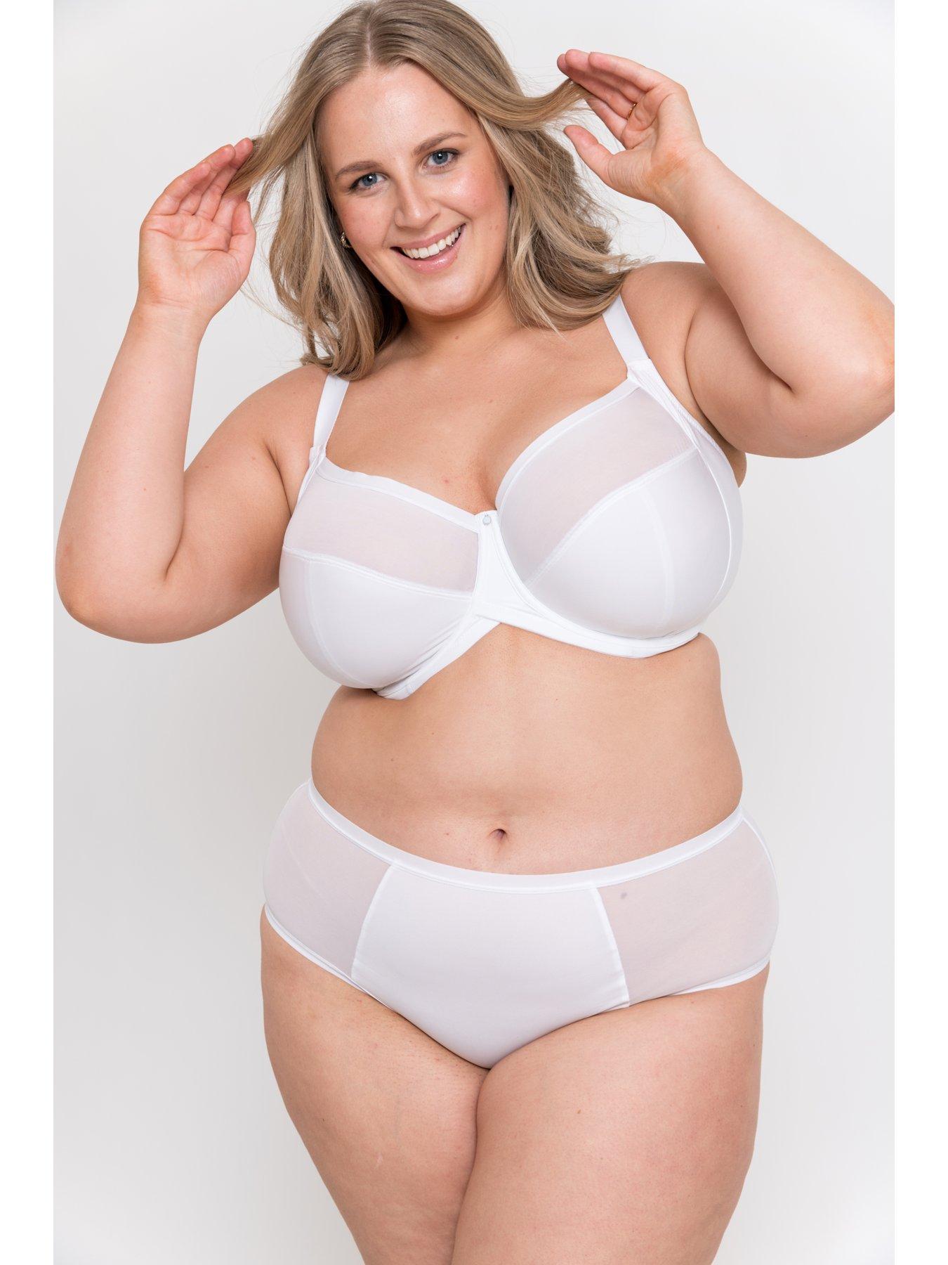 Image 4 of 5 of Curvy Kate Wonderfully Full Cup Side Support Bra - White