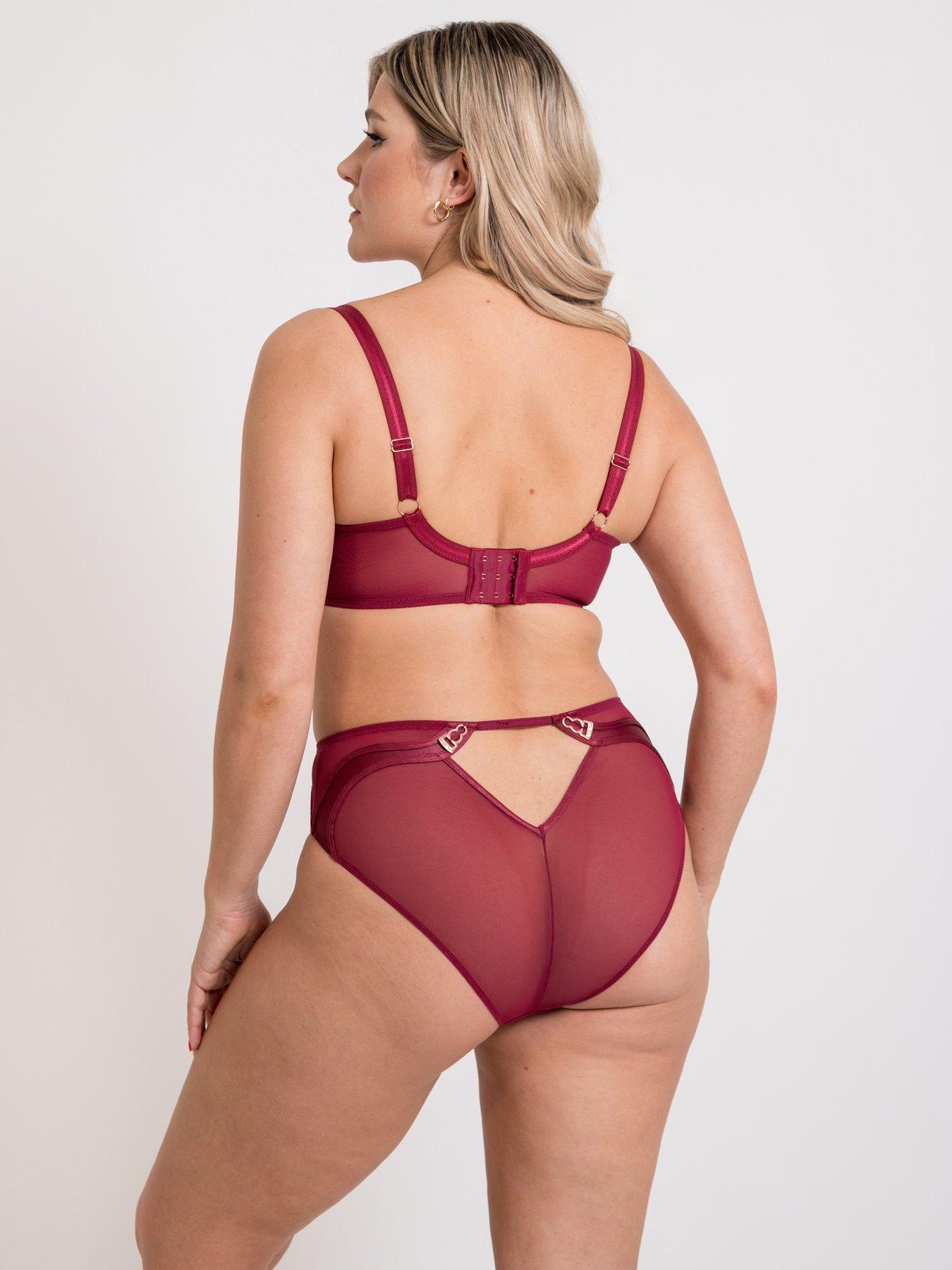 Image 3 of 6 of Curvy Kate Scantilly By Curvy Kate Suspense High Waist Brief - Sangria