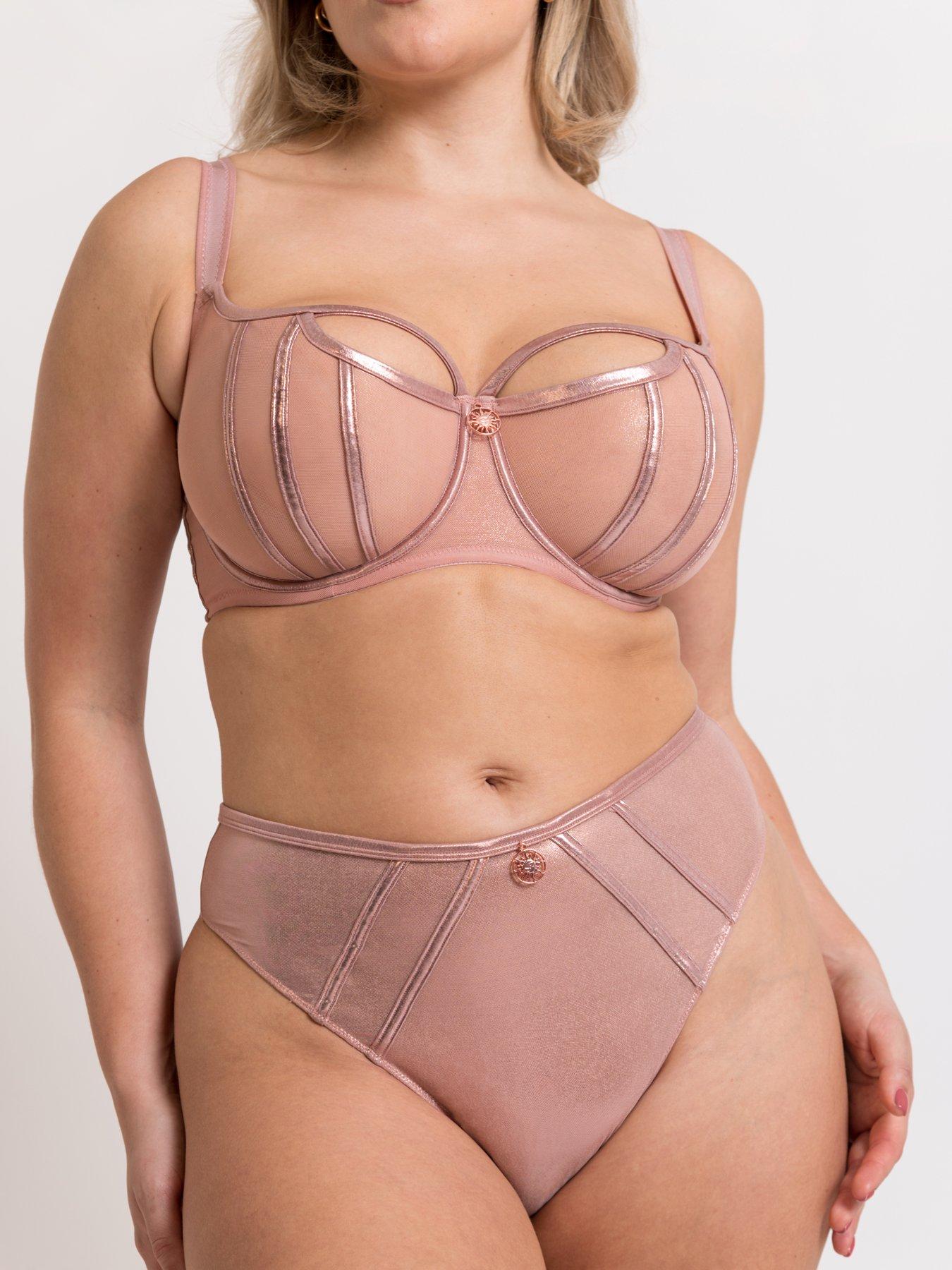 undefined Scantilly By Curvy Kate Eos Balcony Bra - Rose Gold