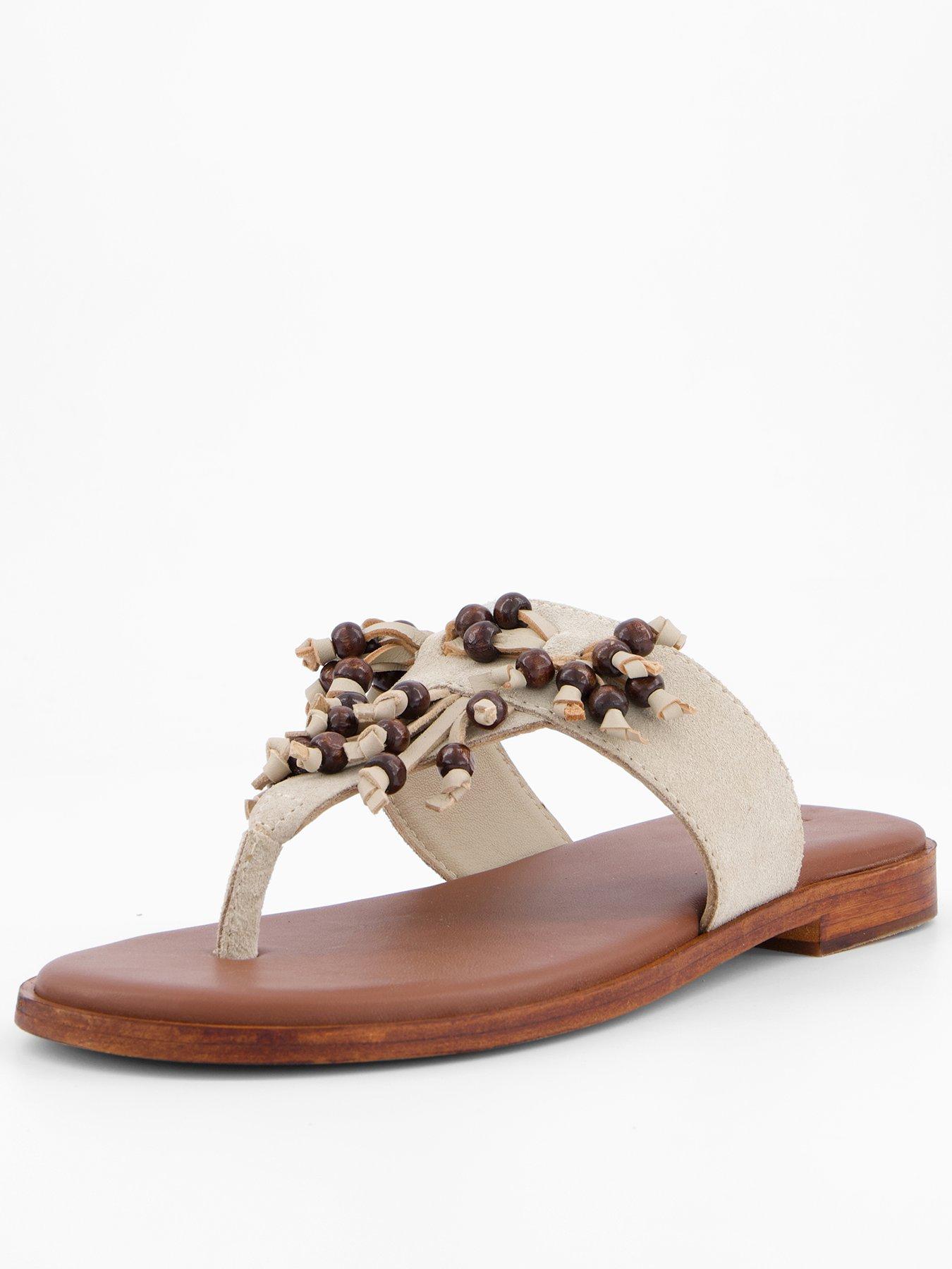 undefined Sadie Fringe Sandal - Light Brown