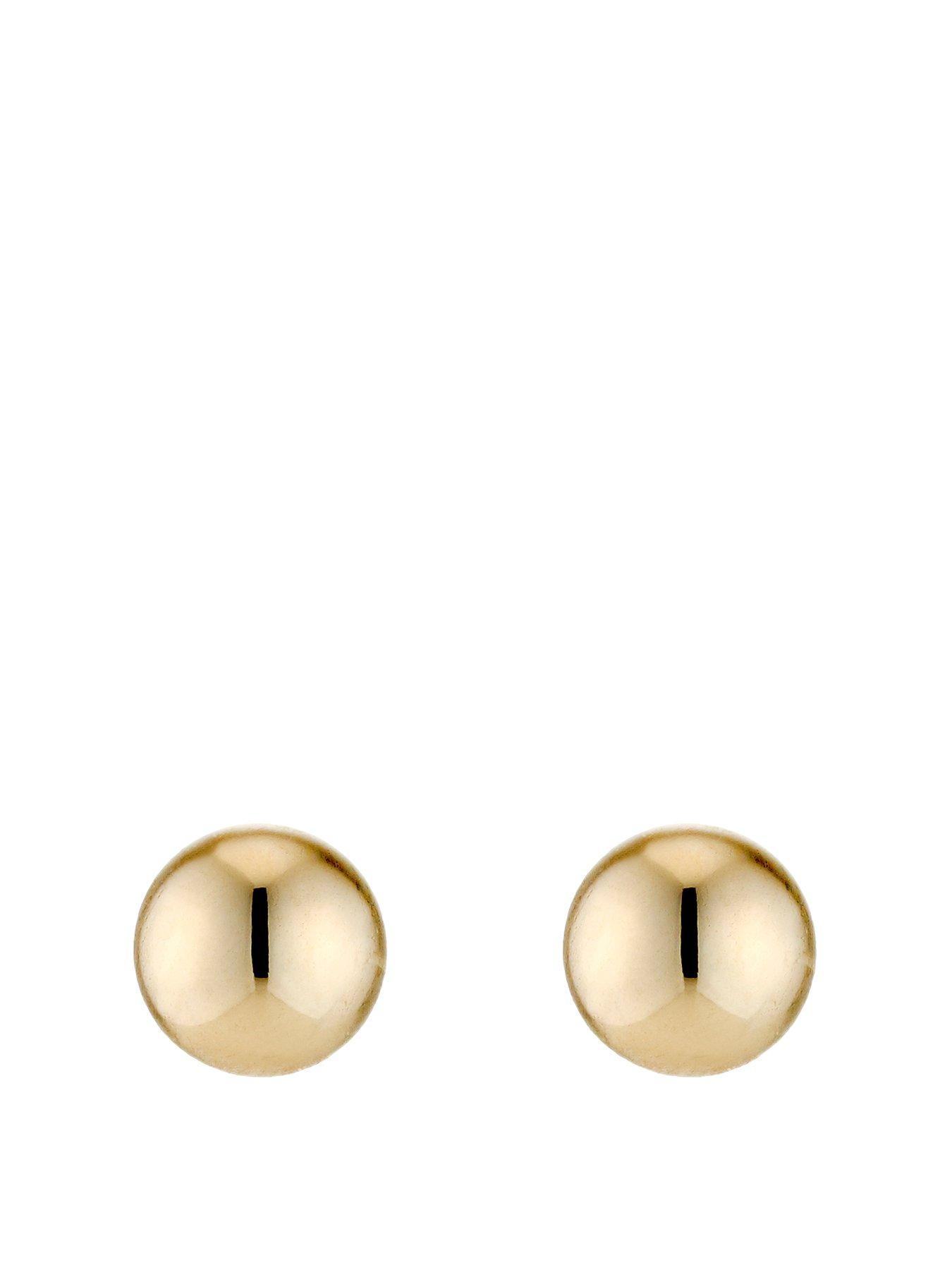 H. Samuel 9ct Yellow Gold Earrings. 4mm Ball Stud Earrings