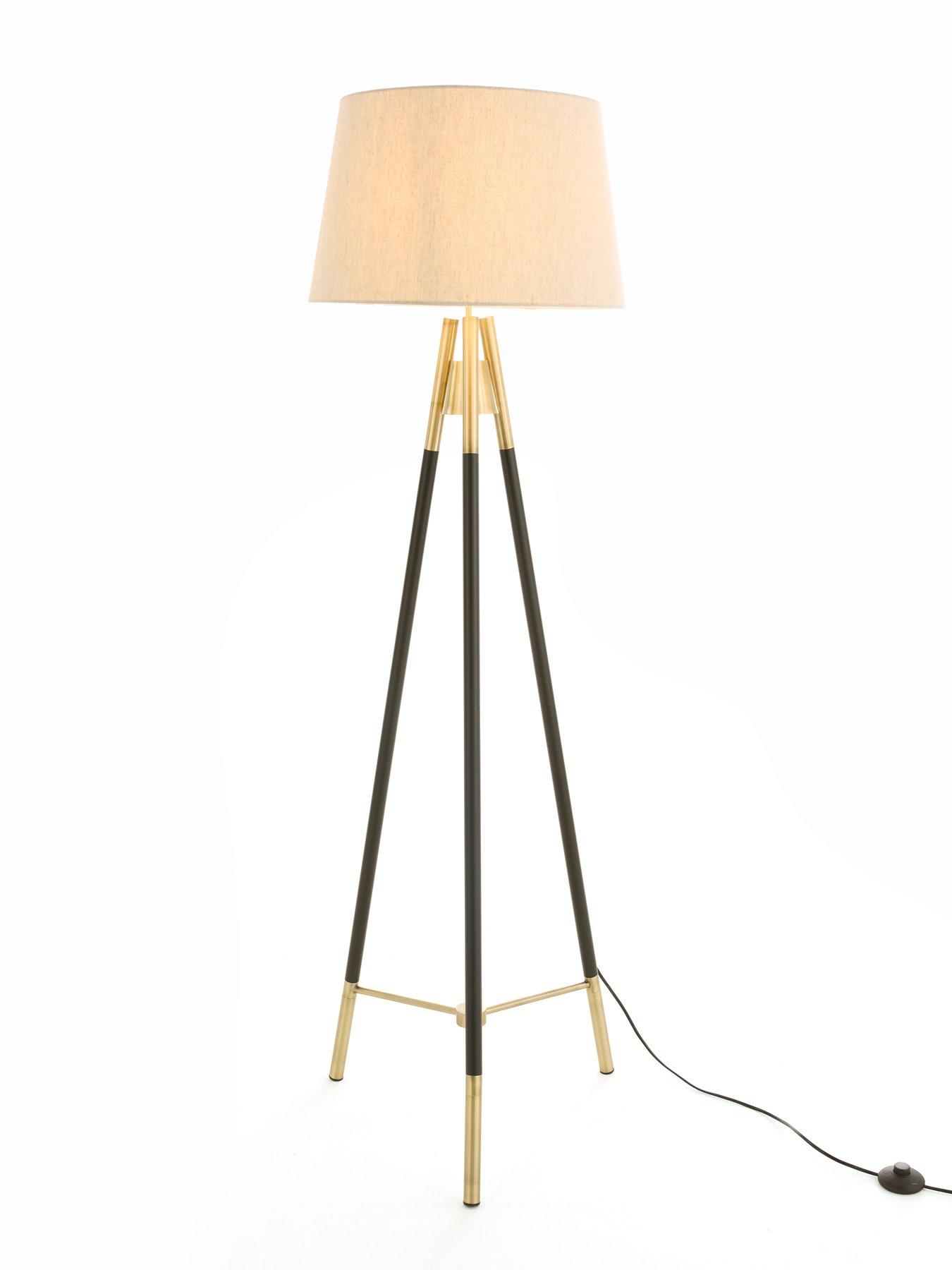 Image 3 of 4 of The Very Collection Two Tone Tripod Floor Lamp