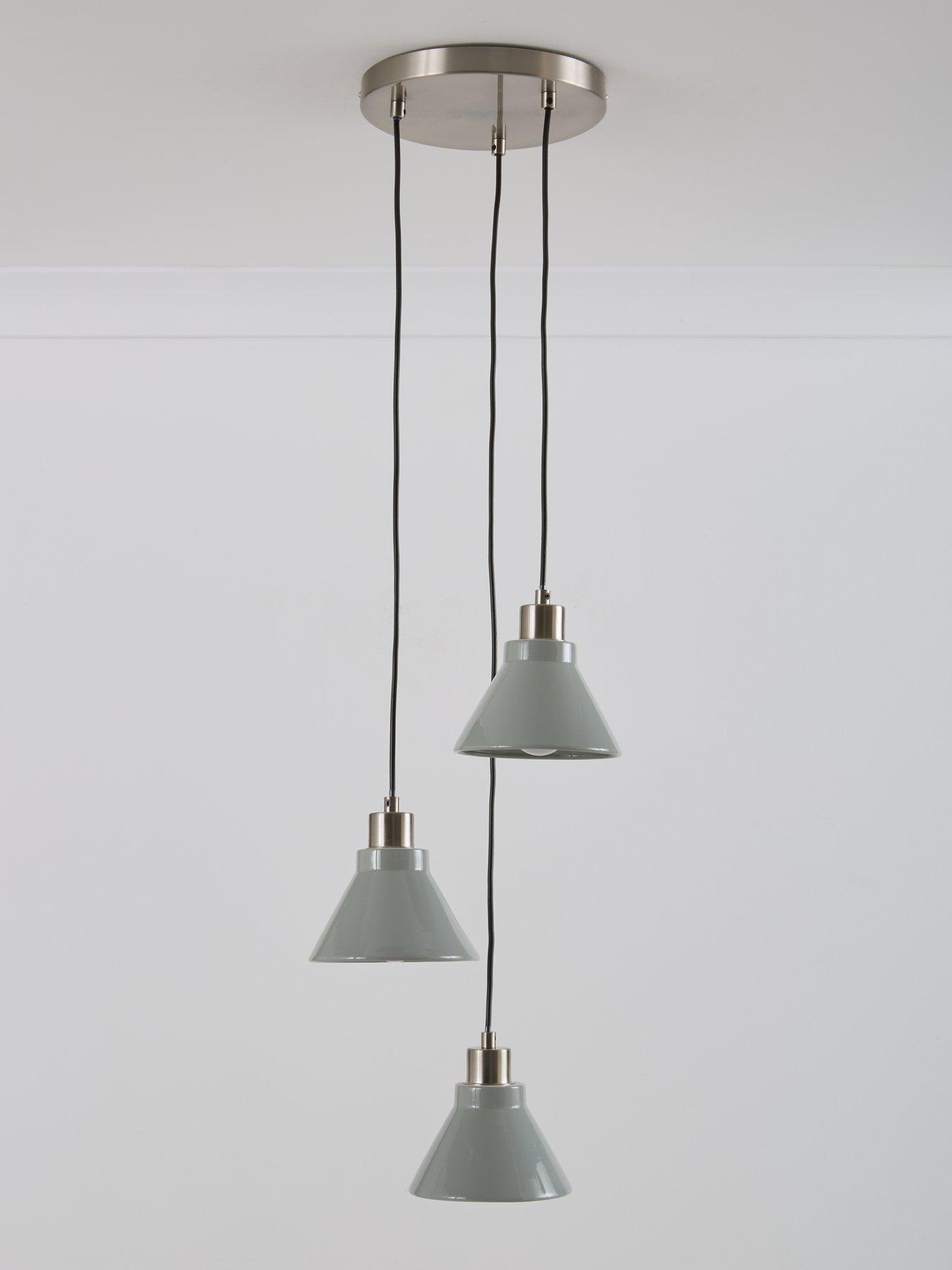 Image 1 of 5 of Very Home 3-Light Ceramic Cluster Ceiling Light