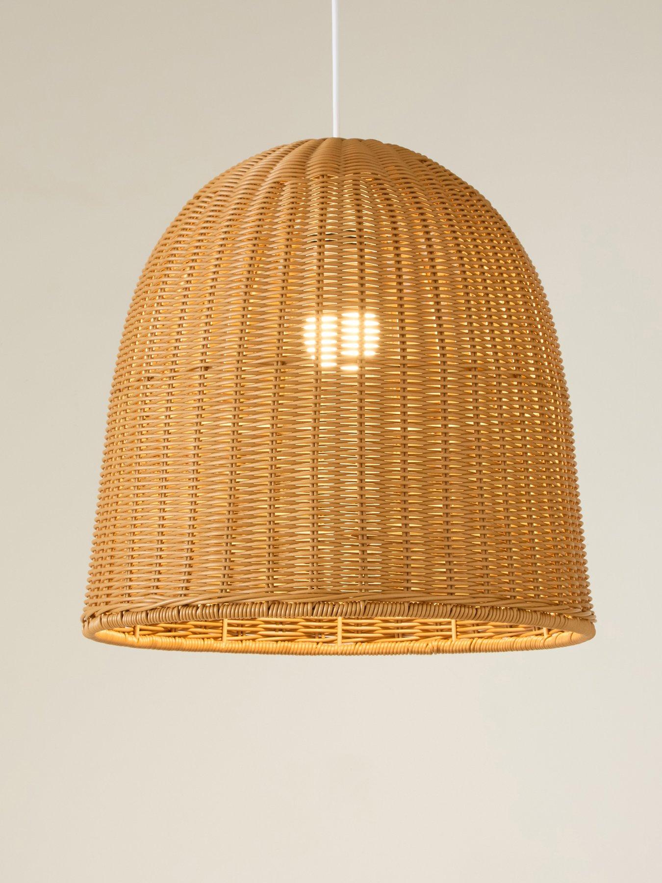 Michelle Keegan Home Mk Rattan Easy Fit Shade With Poly Material 40Cm ...