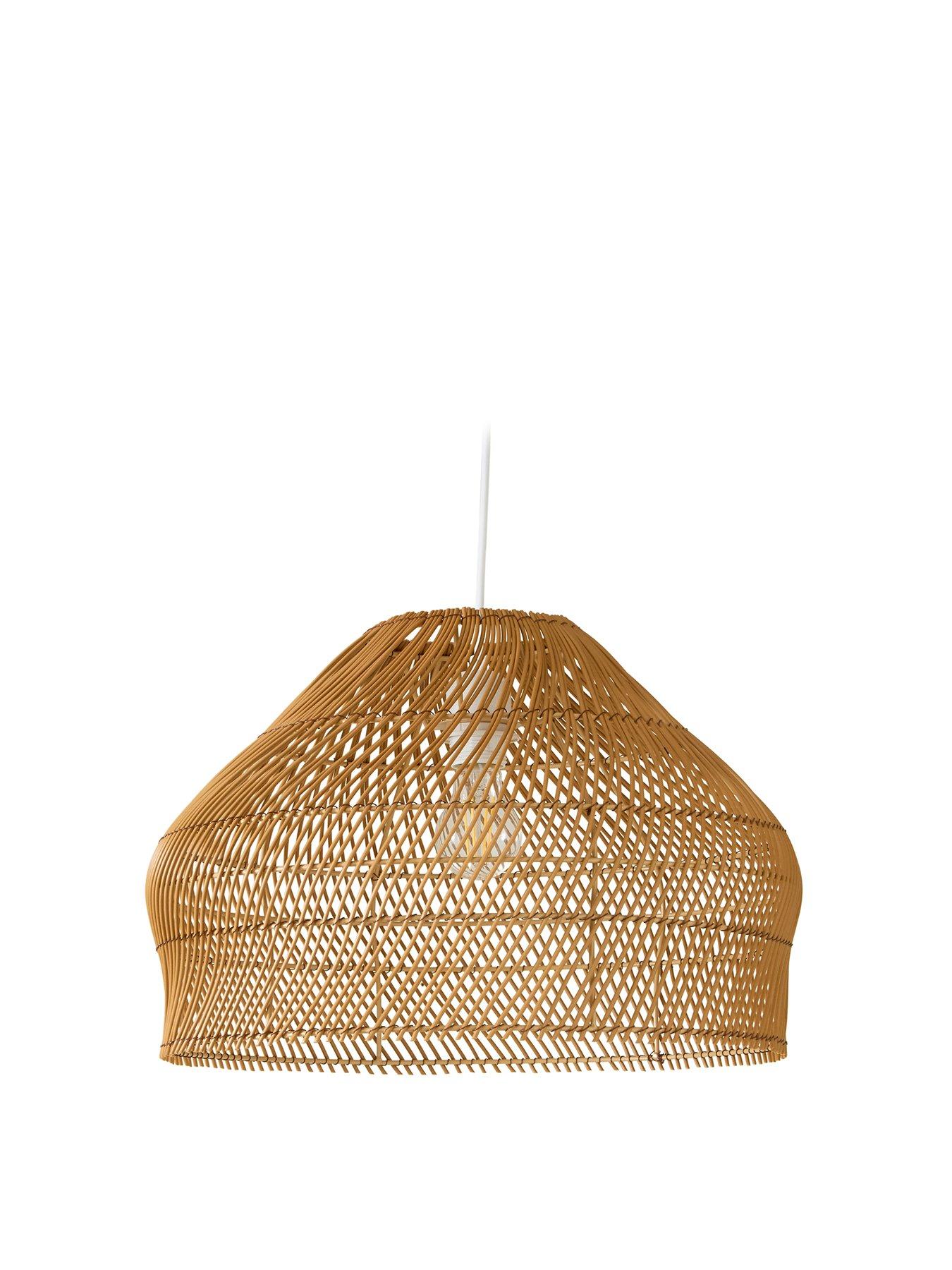 Michelle Keegan Home Mk Rattan Easy Fit Shade With Poly Material 45Cm ...