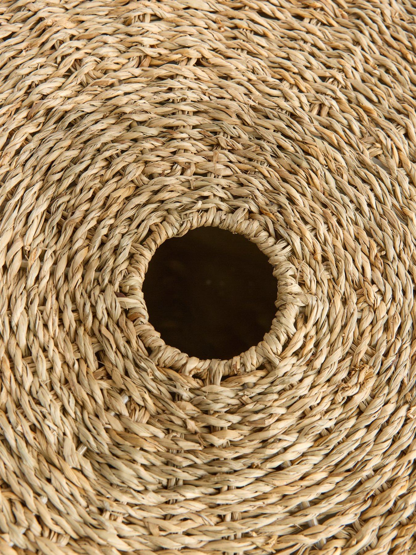 Image 6 of 7 of The Very Collection Seagrass Laundry Hamper with Lid
