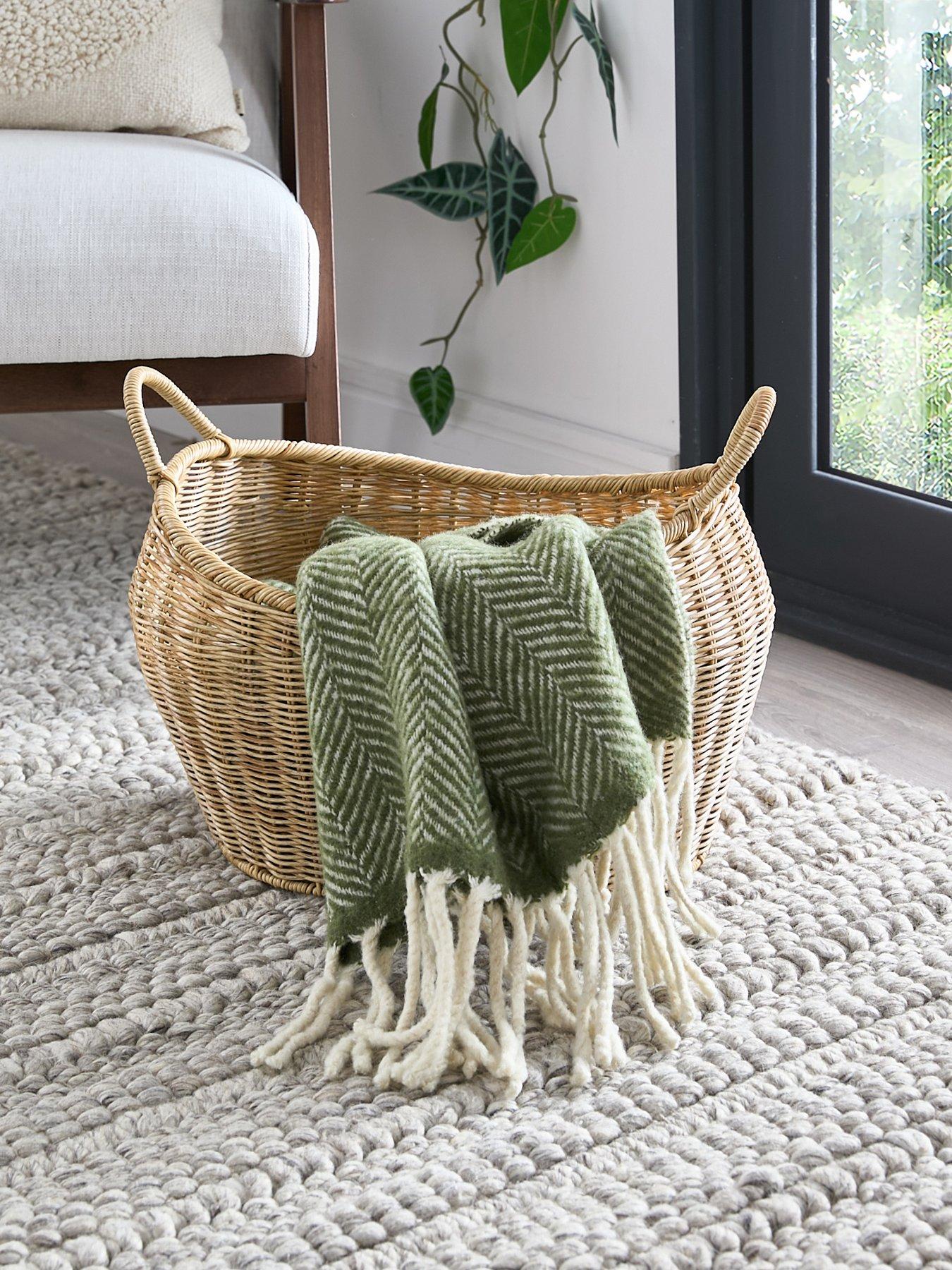 Very Home Concave Basket with Handles 50cm