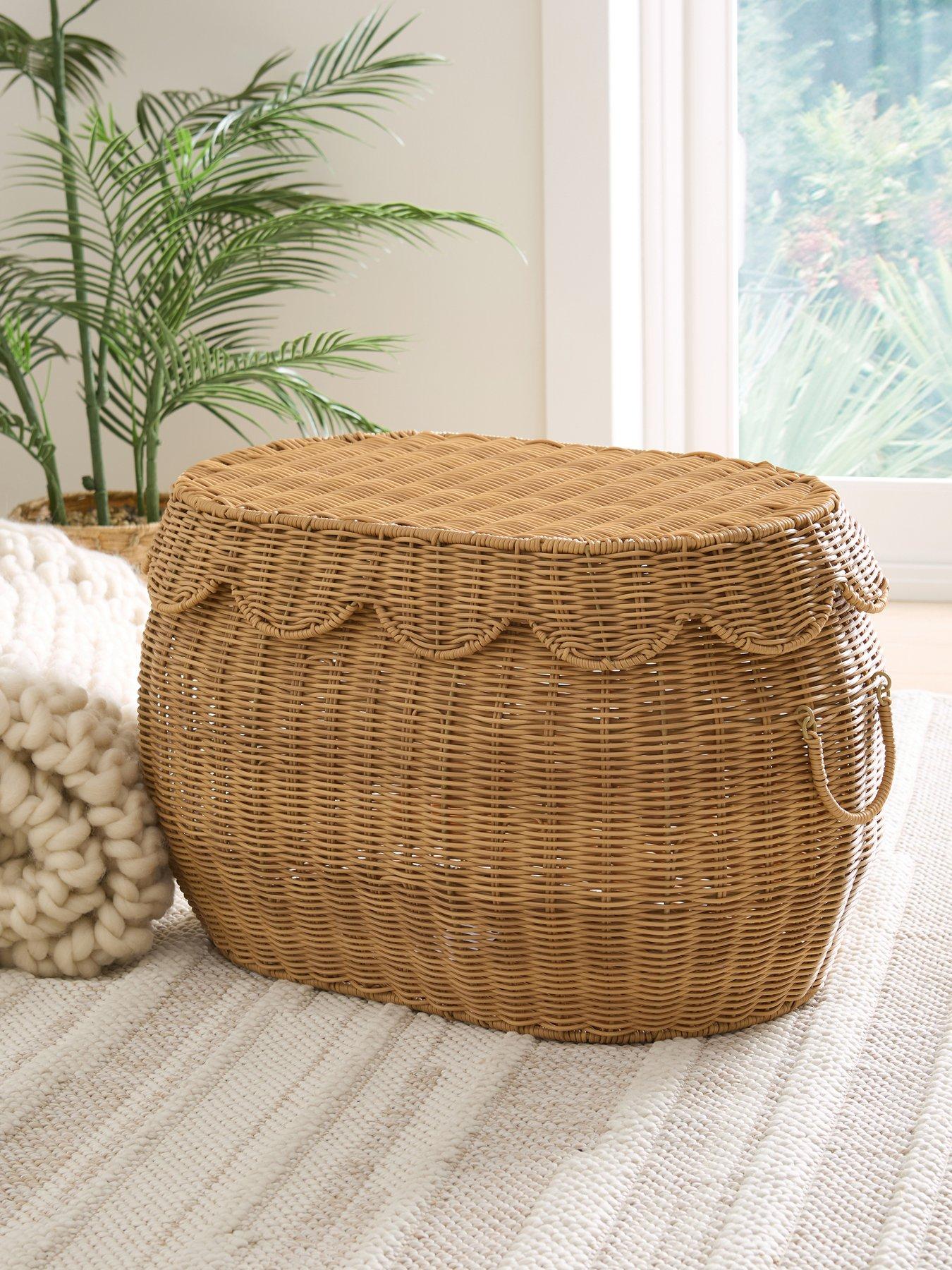 The Very Collection Large Scallop Sotrage Basket 60x40x36cm