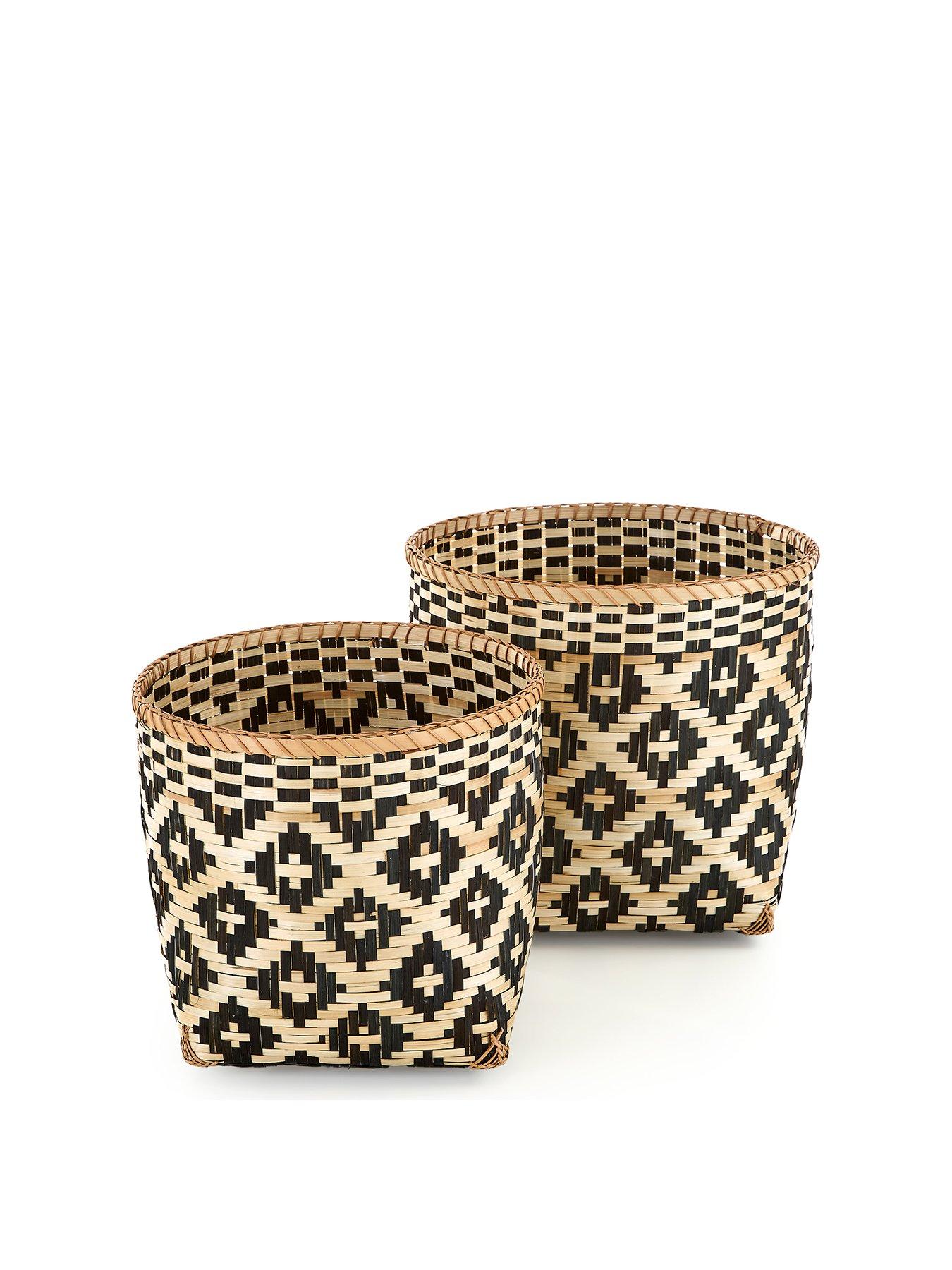 Image 2 of 6 of The Very Collection Set of 2 Western Bamboo Baskets