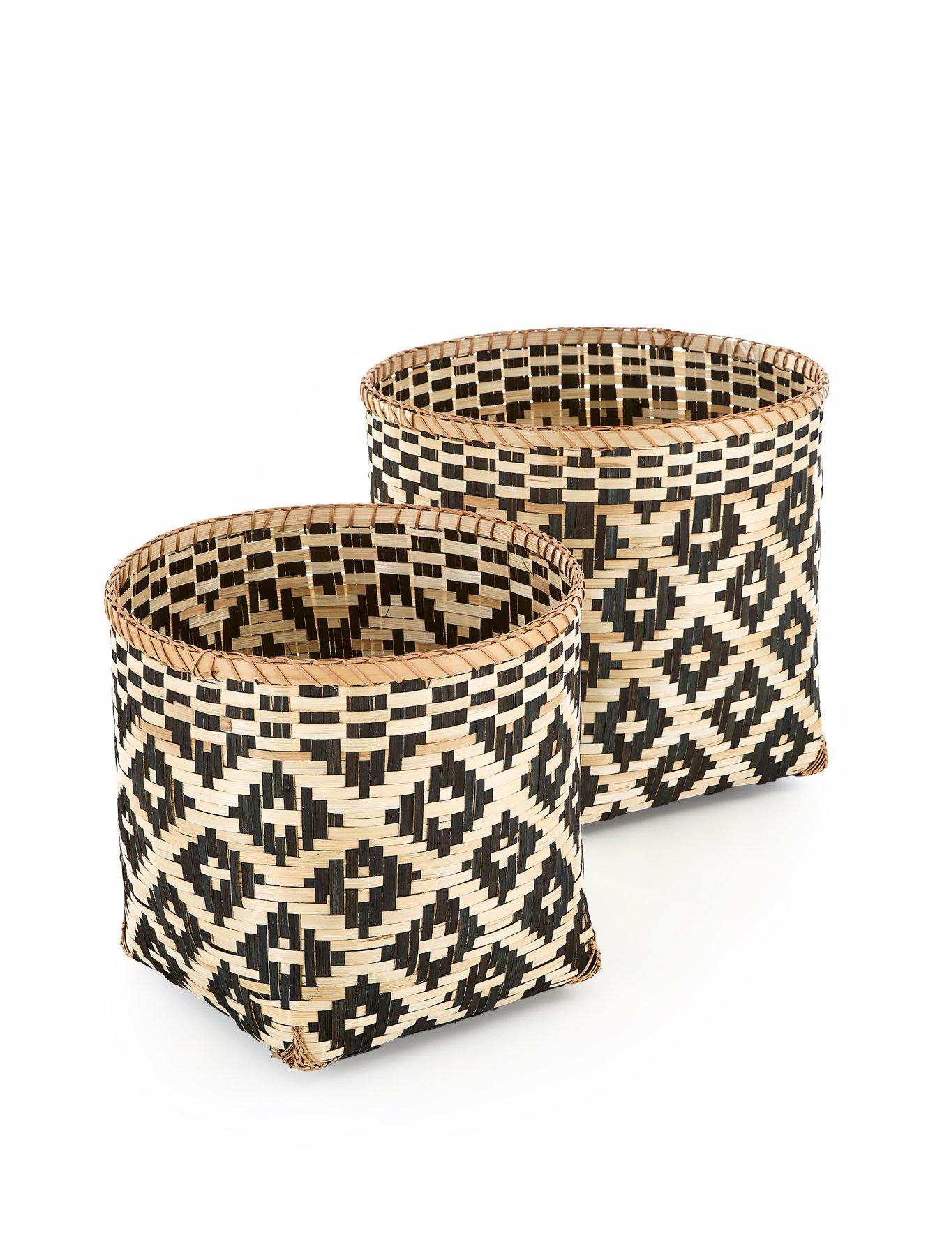 Image 3 of 6 of The Very Collection Set of 2 Western Bamboo Baskets