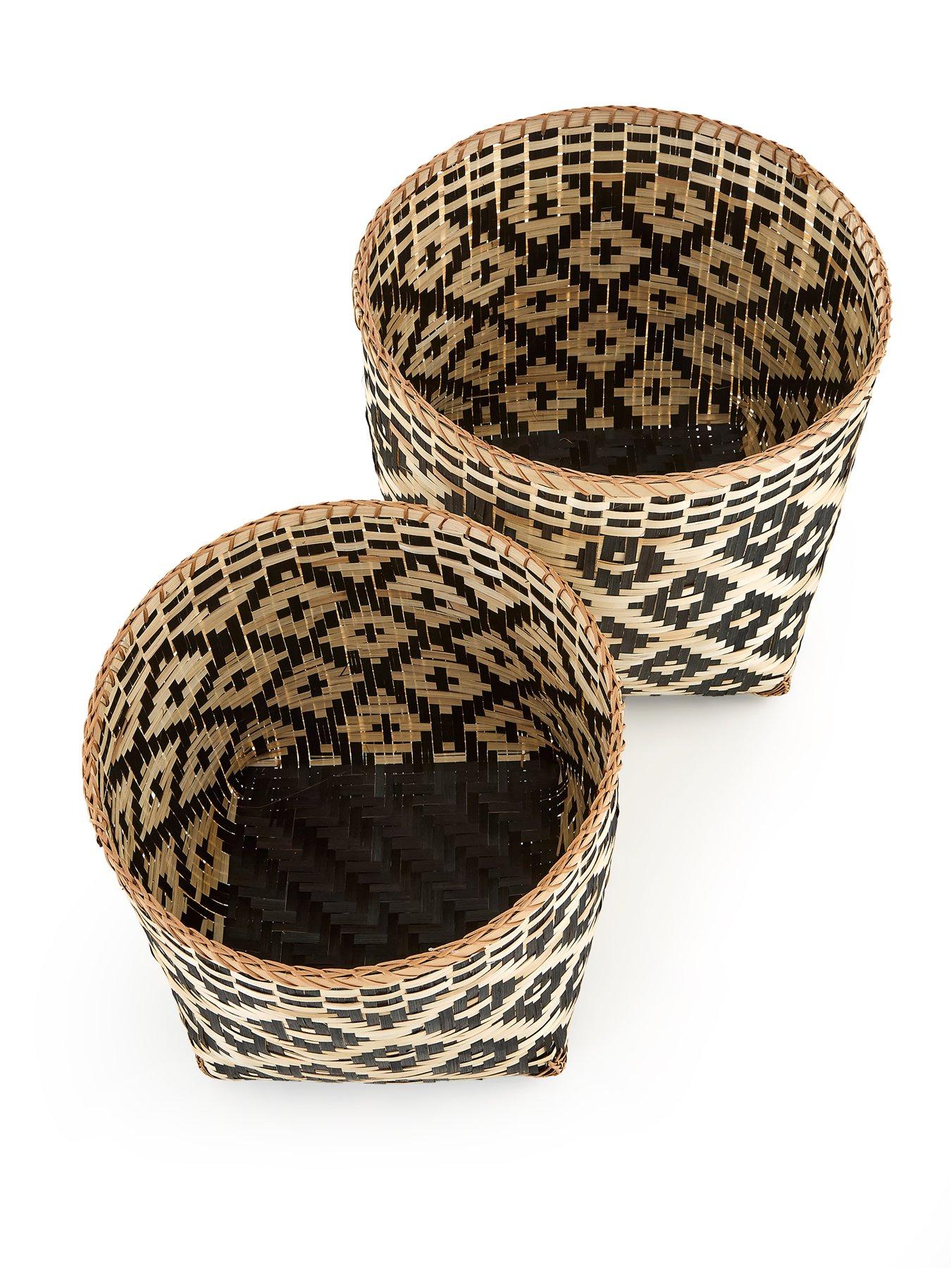 Image 4 of 6 of The Very Collection Set of 2 Western Bamboo Baskets