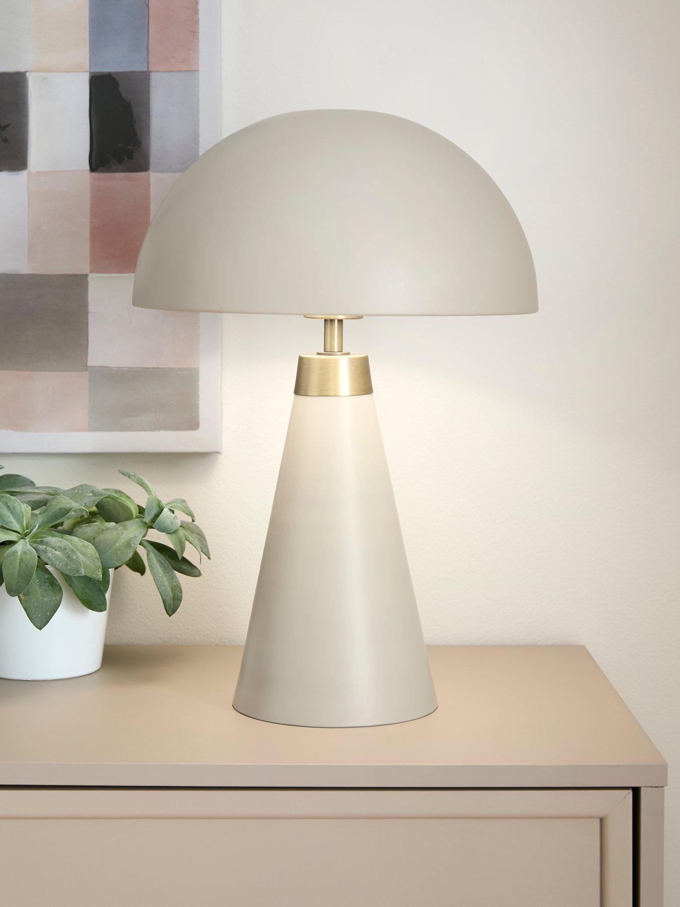 Very Home Metal Dome Spun Table Lamp