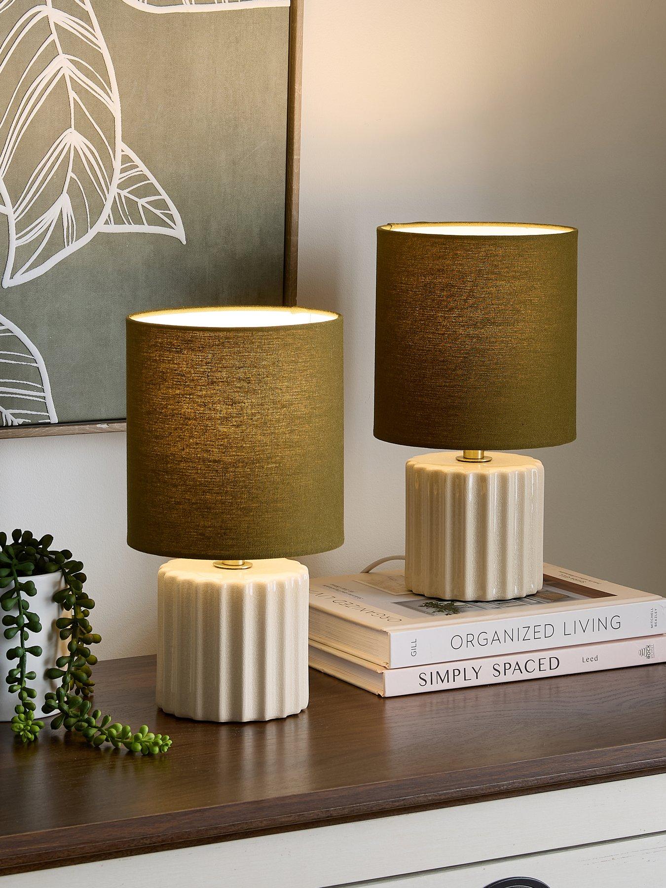 undefined Set of 2 Ceramic Table Lamps
