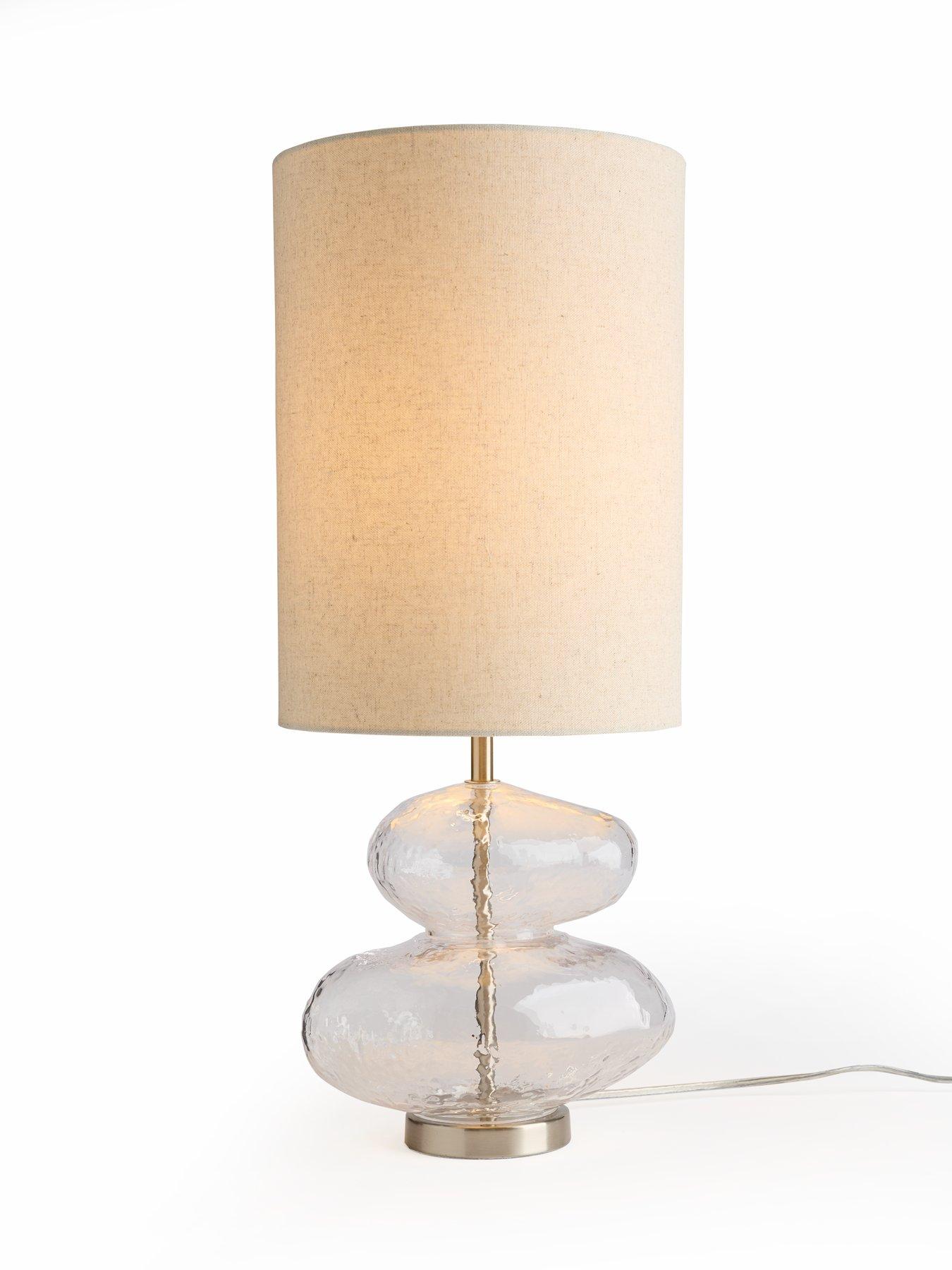 Image 3 of 7 of The Very Collection Glass Table Lamp