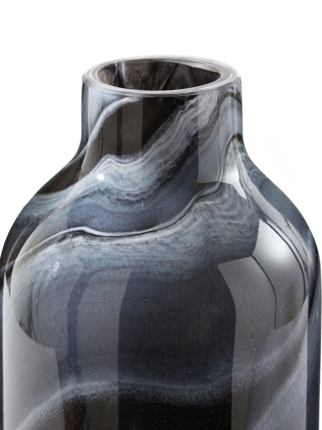 Image 3 of 3 of The Very Collection Dark Swirl Glass Vase
