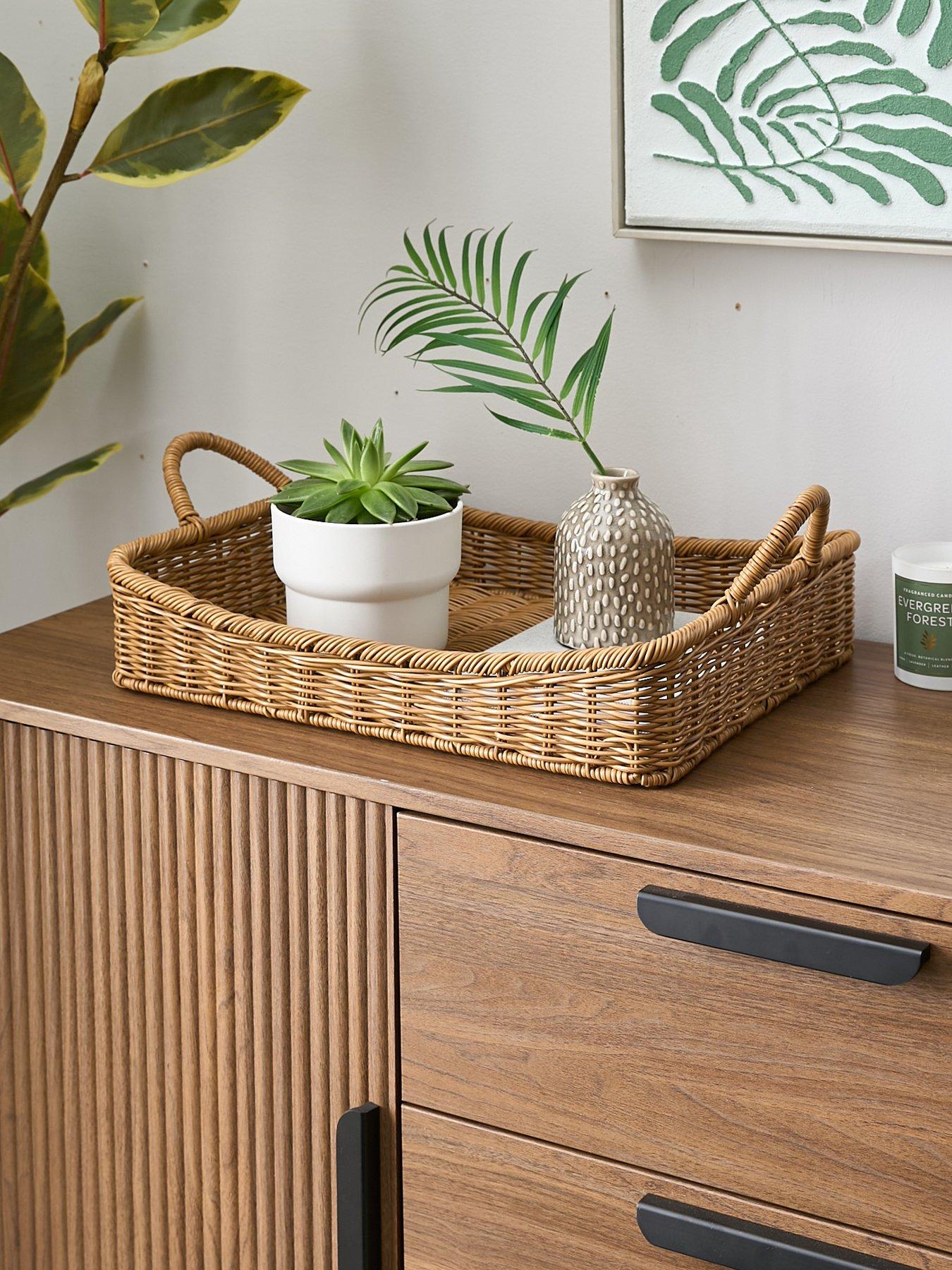 Image 1 of 6 of The Very Collection Concave Tray with Handles 46cm