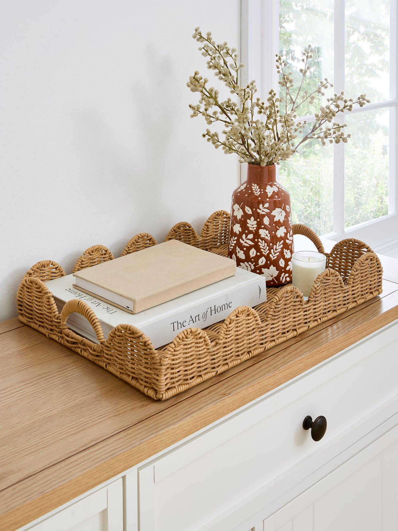 Very Home Scallop Rectangle Tray 50cm