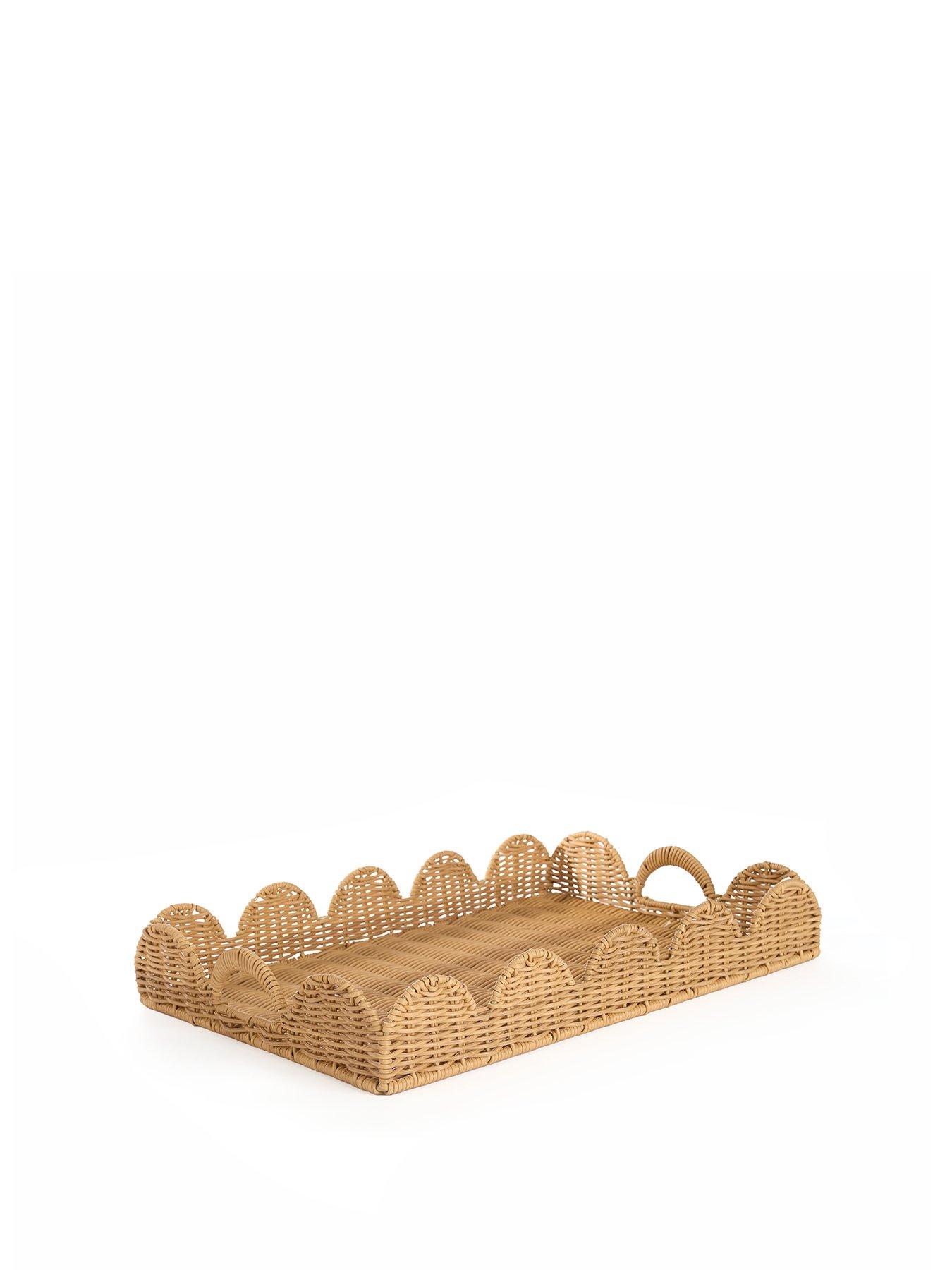 Image 2 of 6 of The Very Collection Scallop Rectangle Tray 50cm