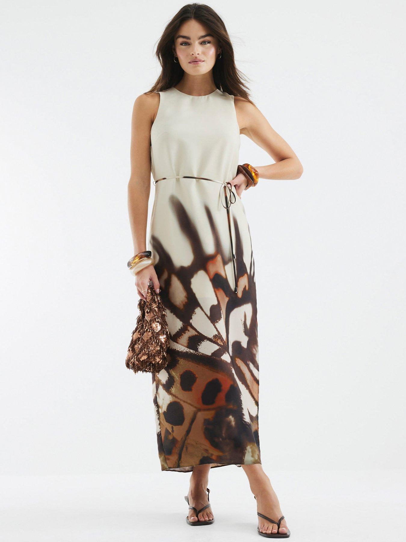 undefined Racer Bias Cut Slip Dress - Cream