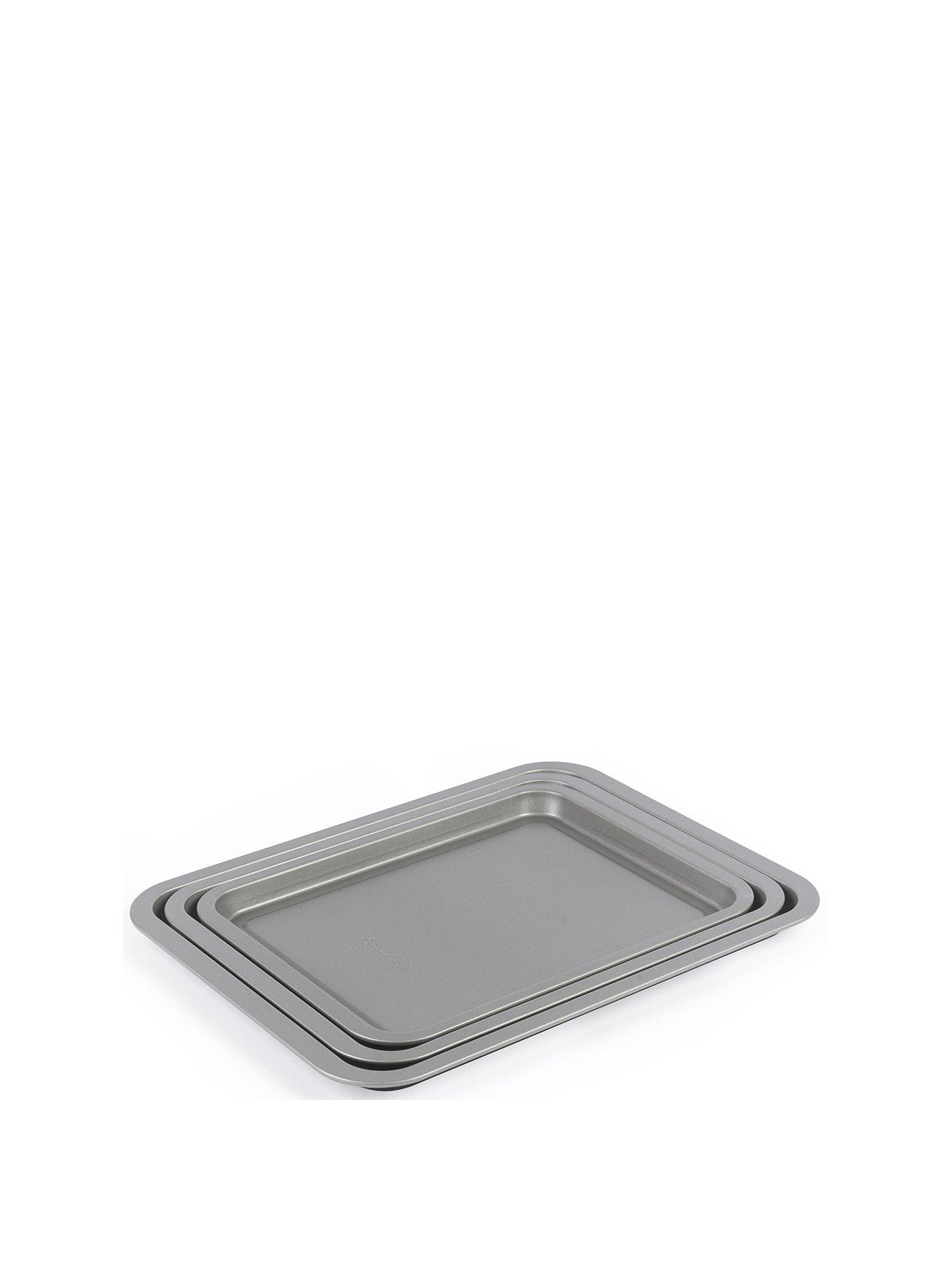 Image 2 of 7 of Salter Essentials 3-Piece Stackable Baking Tray Set