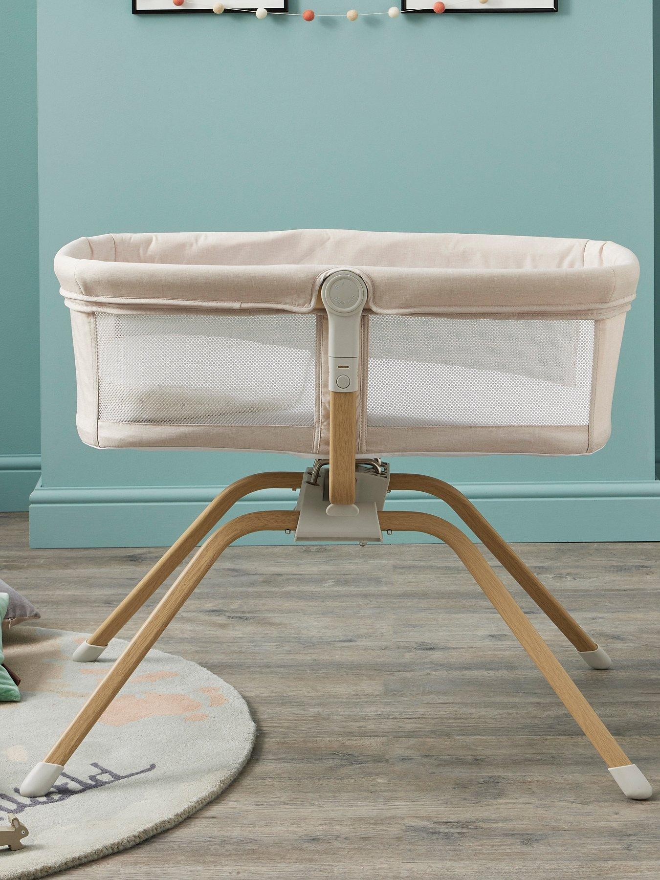 Babymore Air Motion Gliding Crib - Cream