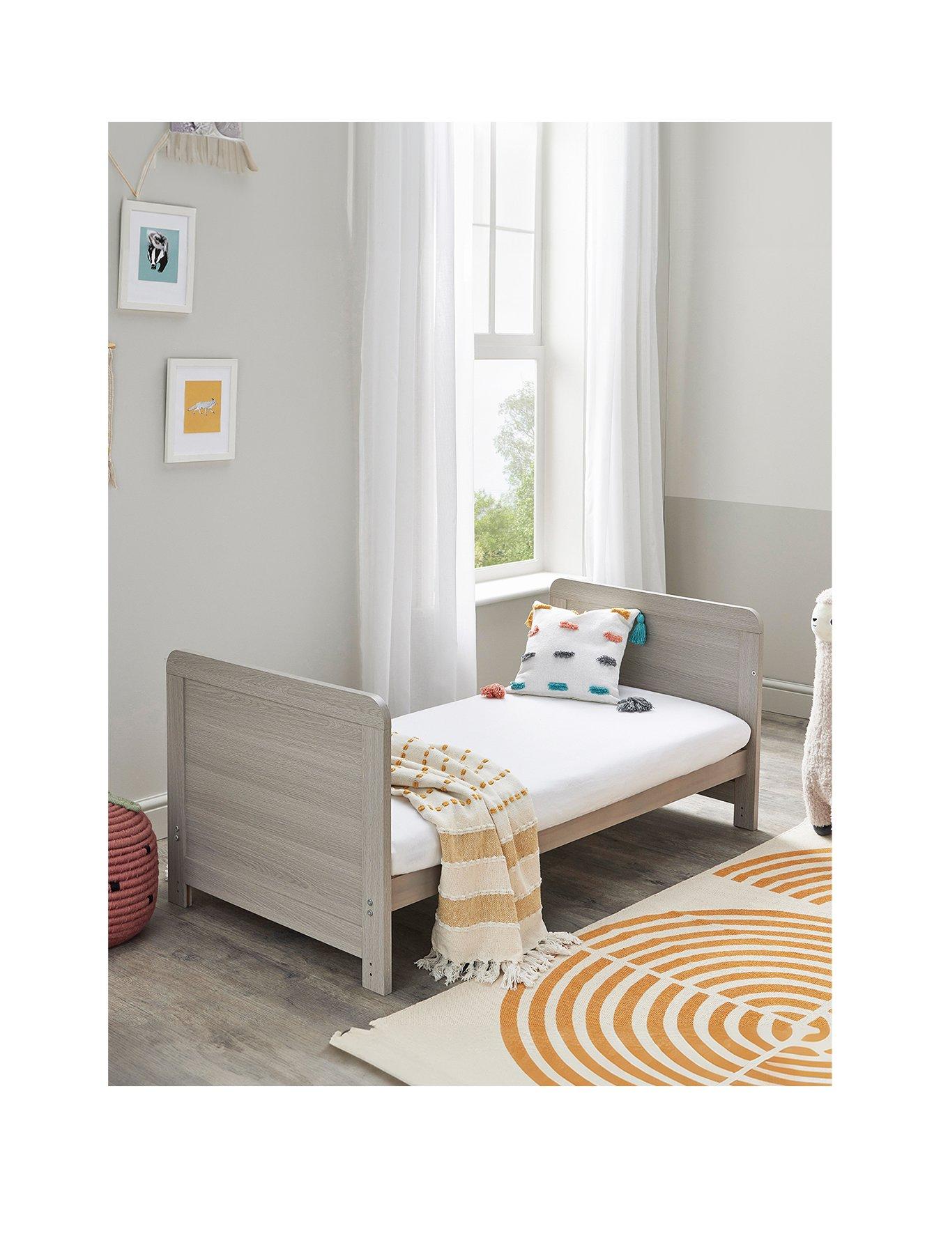 Image 3 of 5 of Babymore Caro Cot Bed - Grey Wash