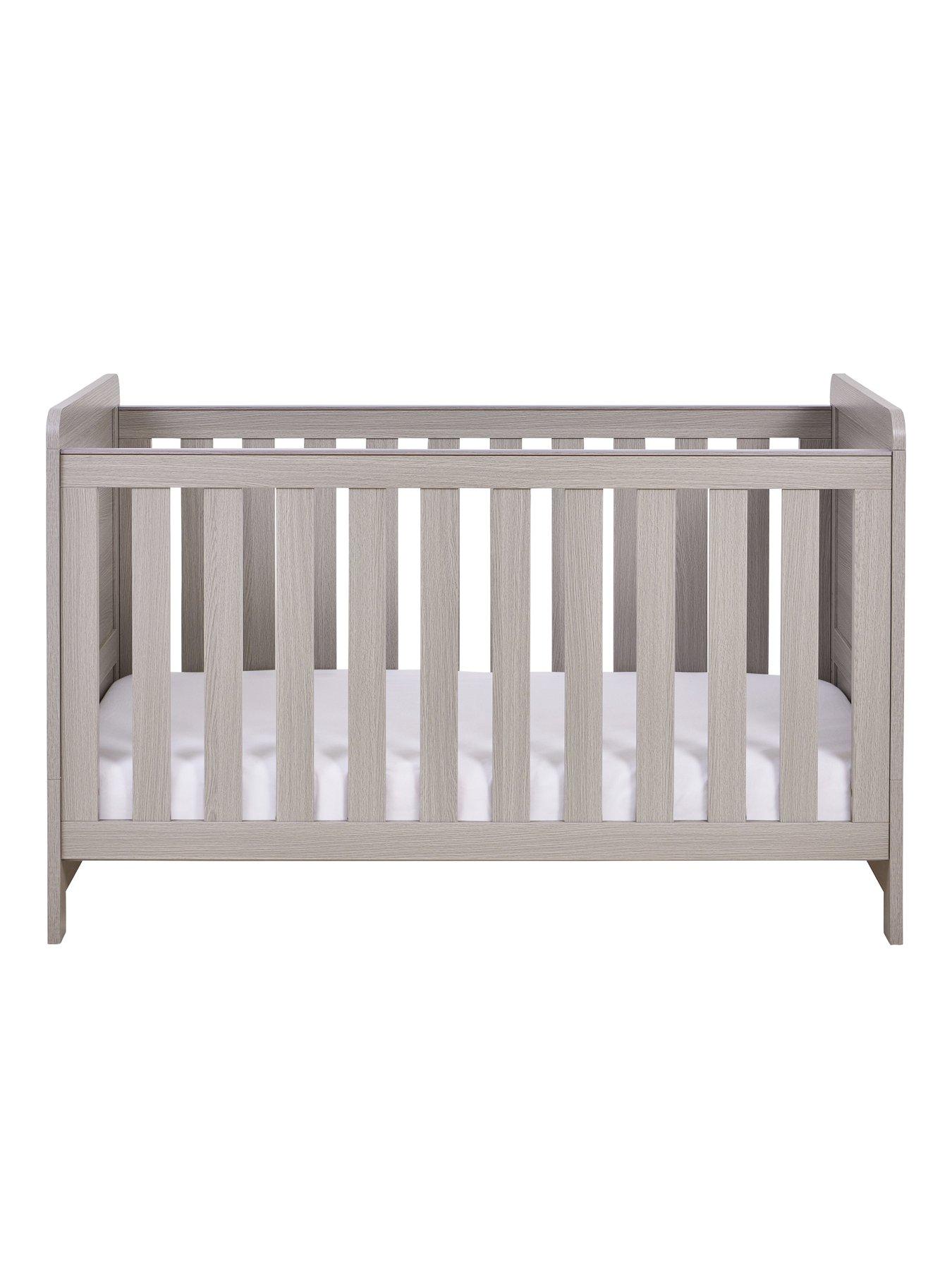 Image 5 of 5 of Babymore Caro Cot Bed - Grey Wash