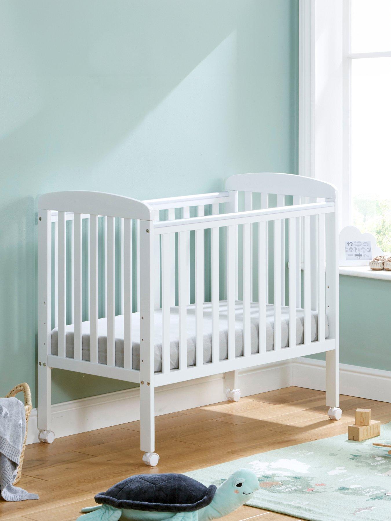 Image 1 of 8 of Babymore Space Saver Cot - White