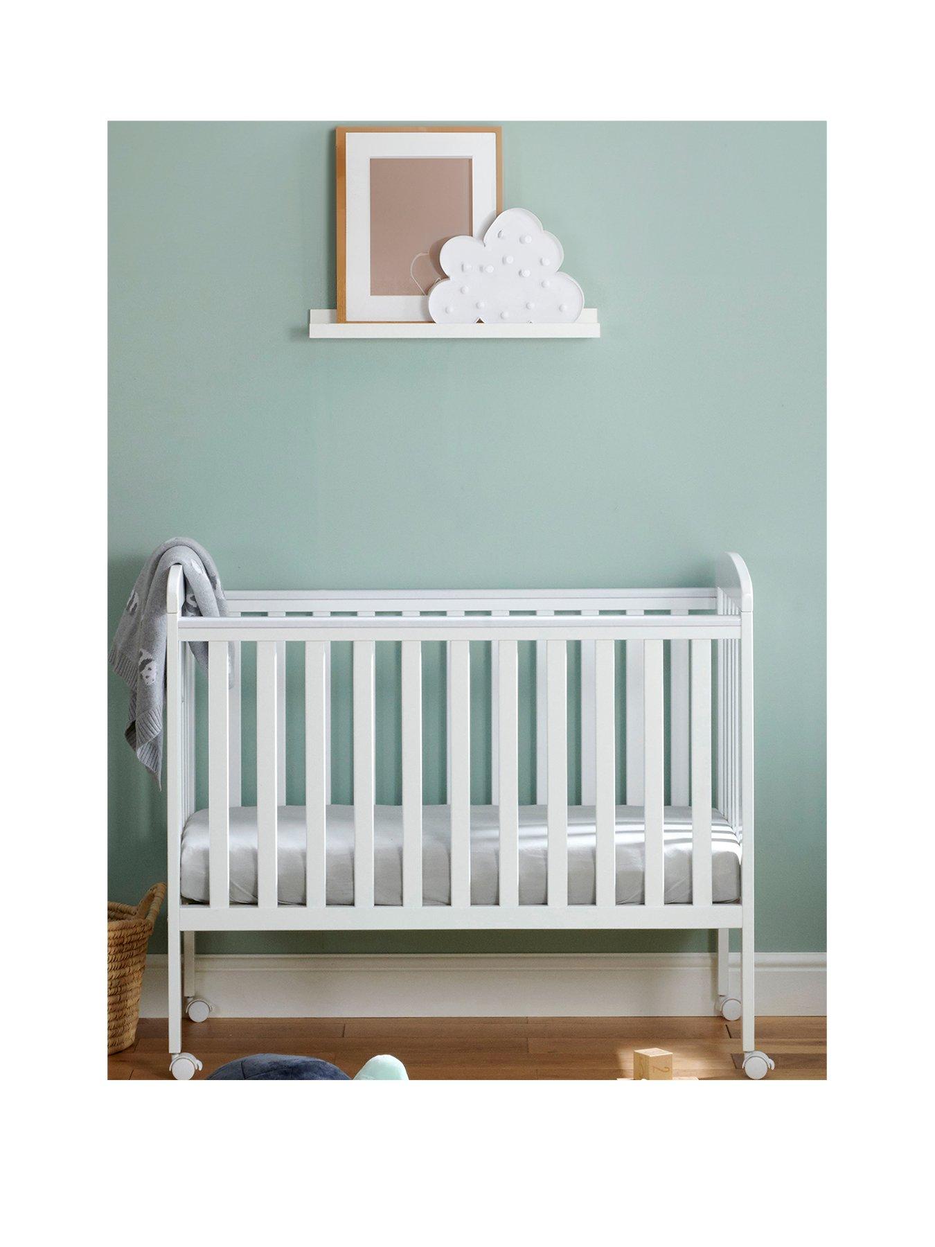 Image 2 of 8 of Babymore Space Saver Cot - White