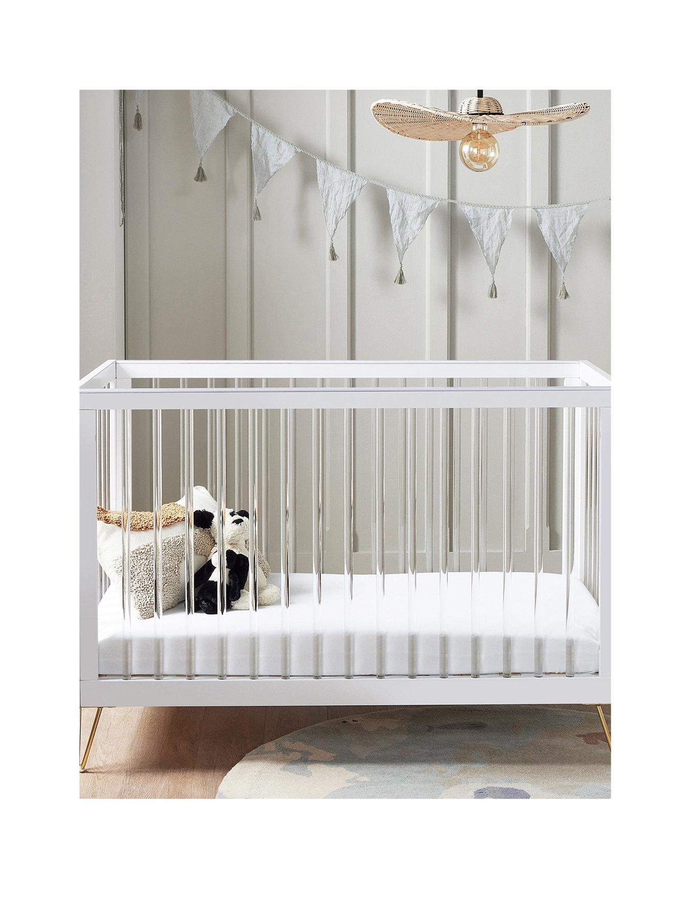 Image 2 of 6 of Babymore Kimi Cot Bed - Acrylic