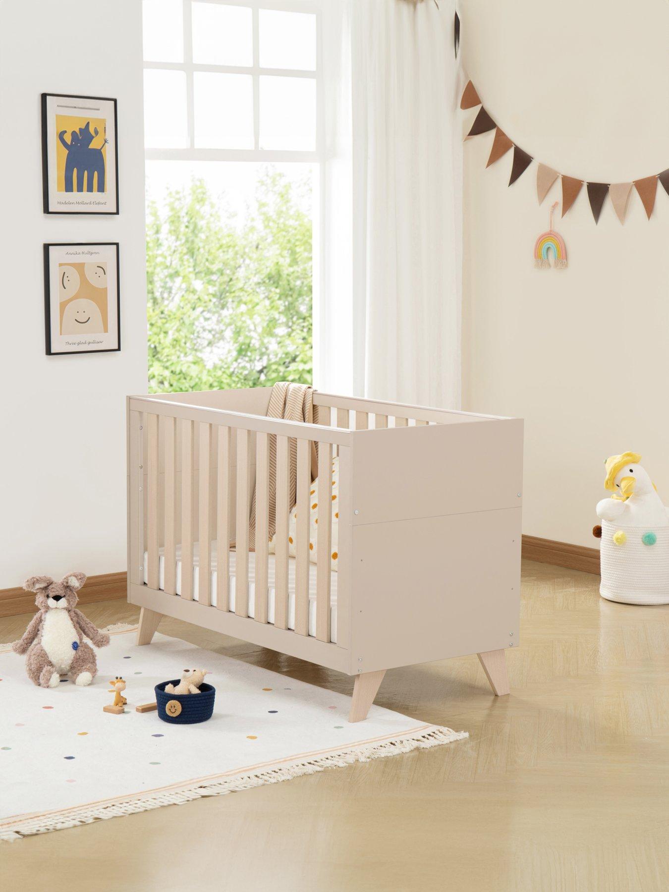 Babymore Dante Mini Cot Bed - Cashmere
