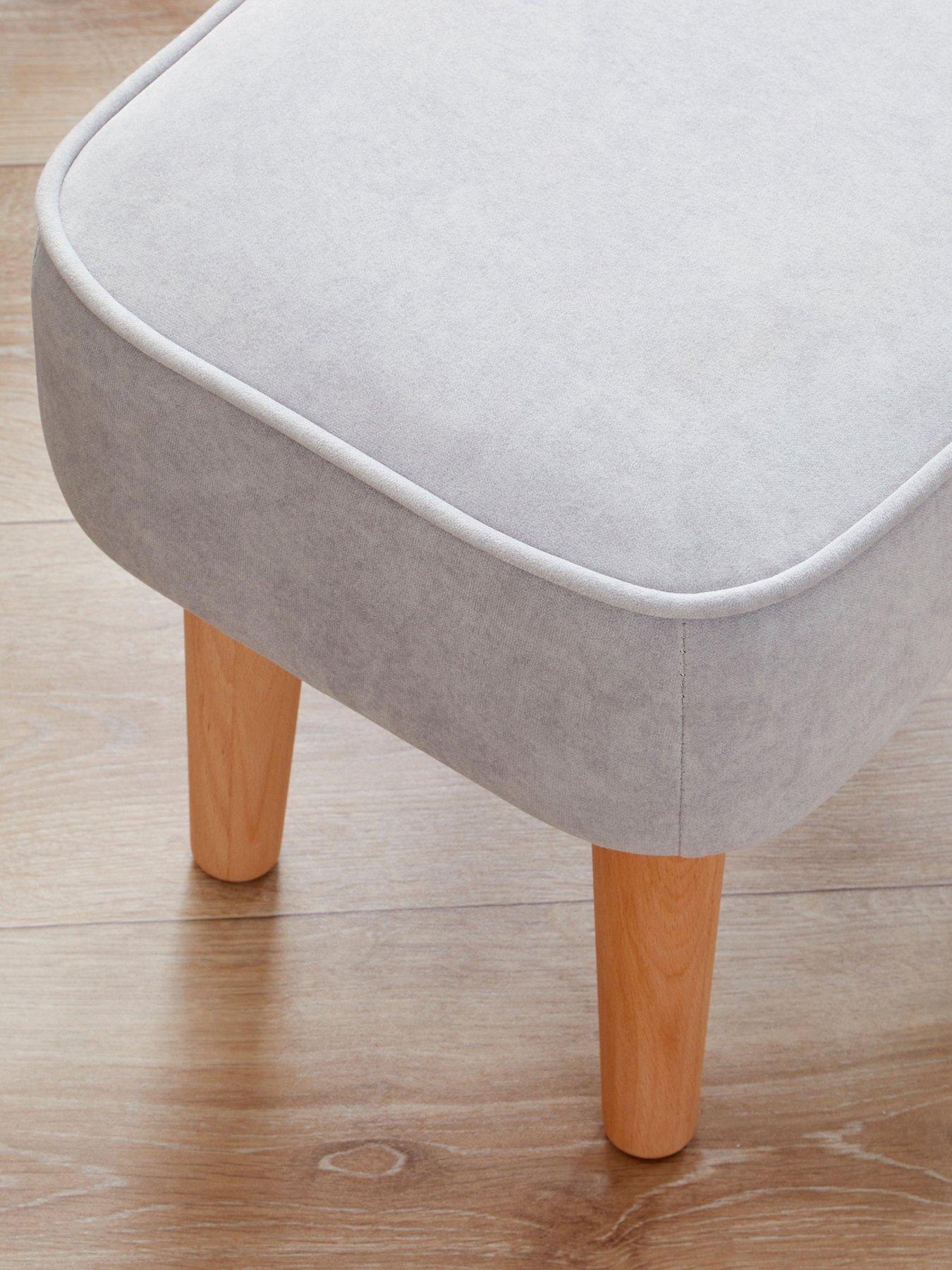 Image 4 of 7 of Babymore Freya Nursing Chair with Stool - Grey