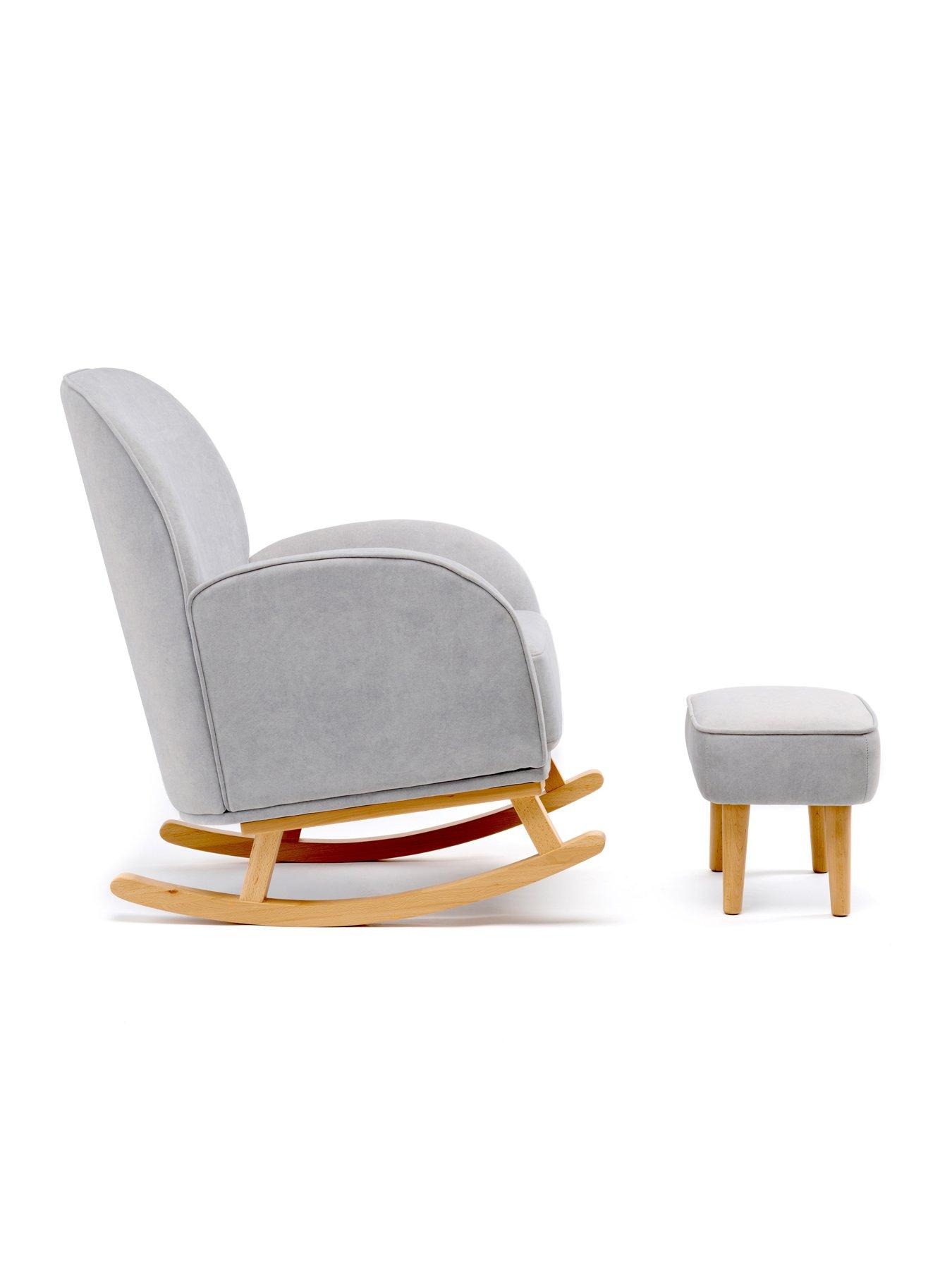Image 7 of 7 of Babymore Freya Nursing Chair with Stool - Grey