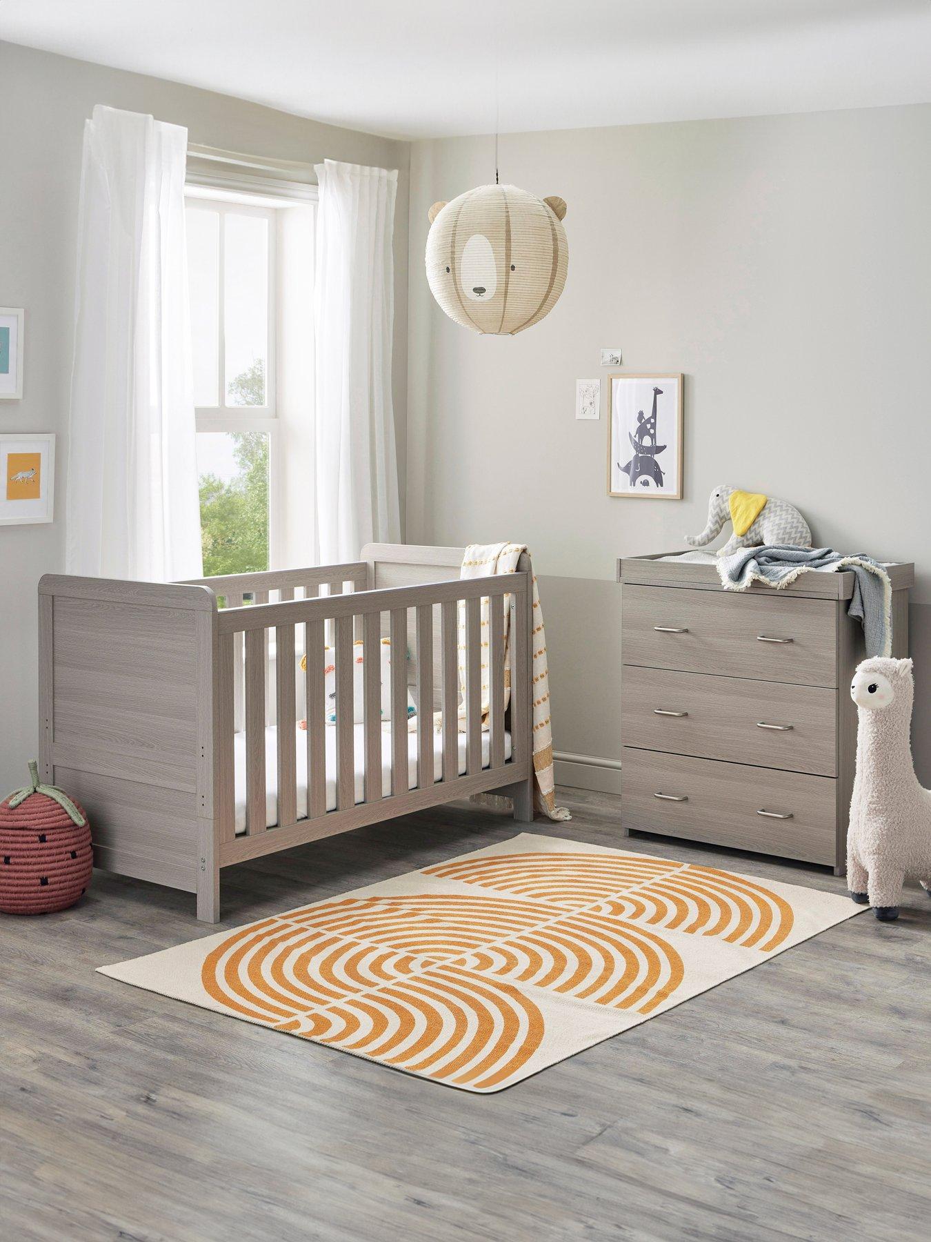 undefined Caro 2-Piece Nursery Room Set - Grey Wash