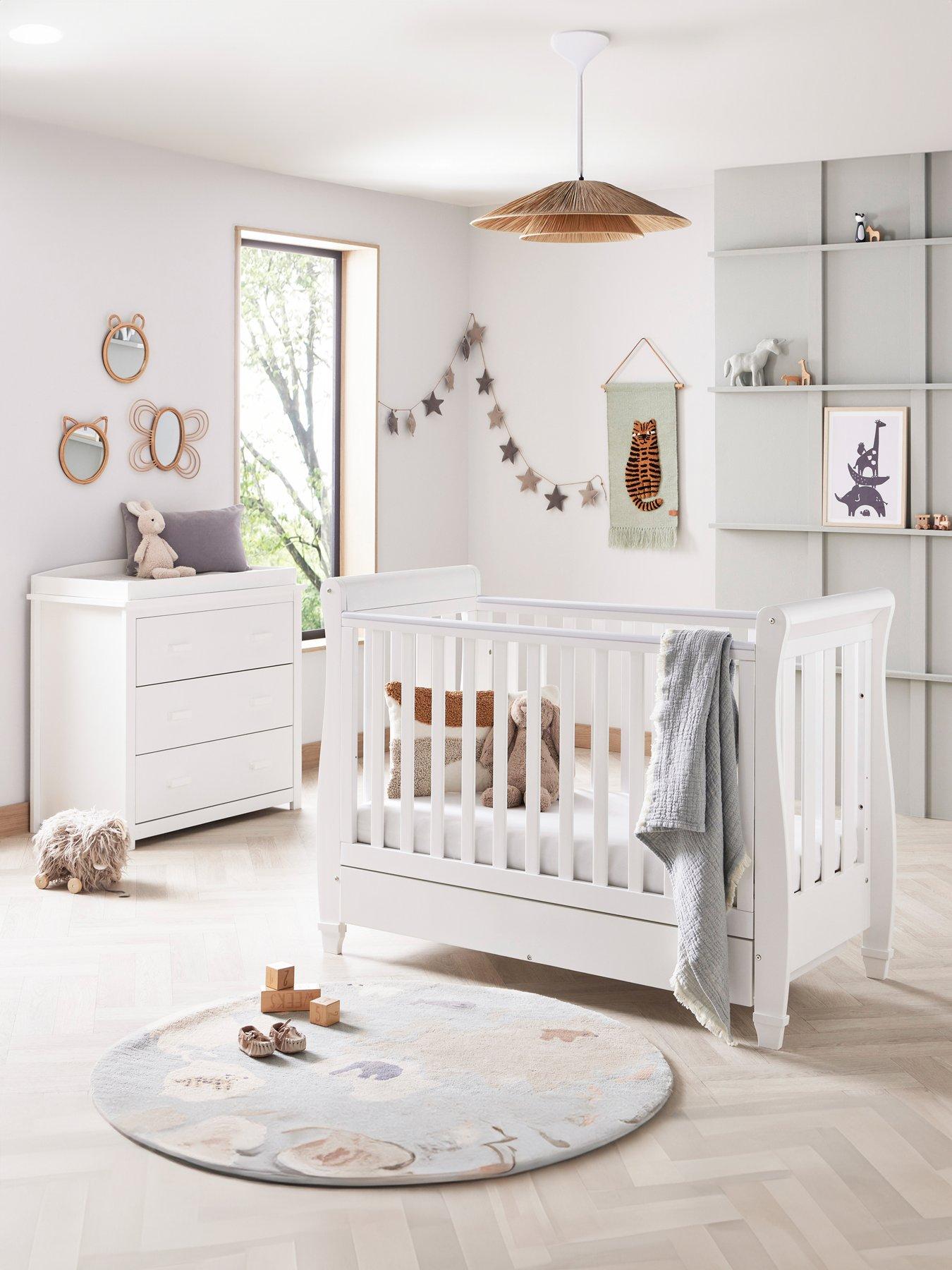Babymore Eva 2-Piece Nursery Set - White