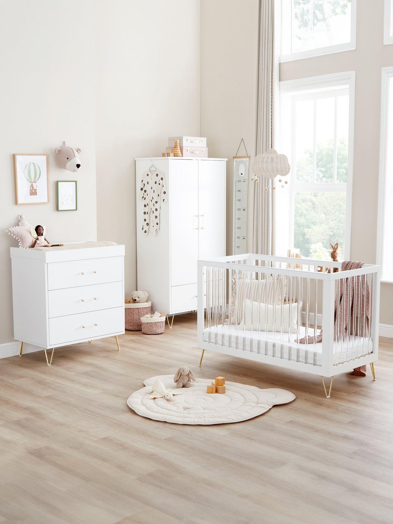 Image 1 of 7 of Babymore Kimi Acrylic 3-Piece Nursery Room Set