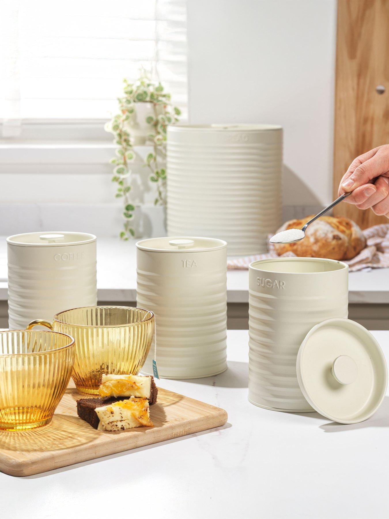 Russell Hobbs Ribbed 4 Piece Countertop Set