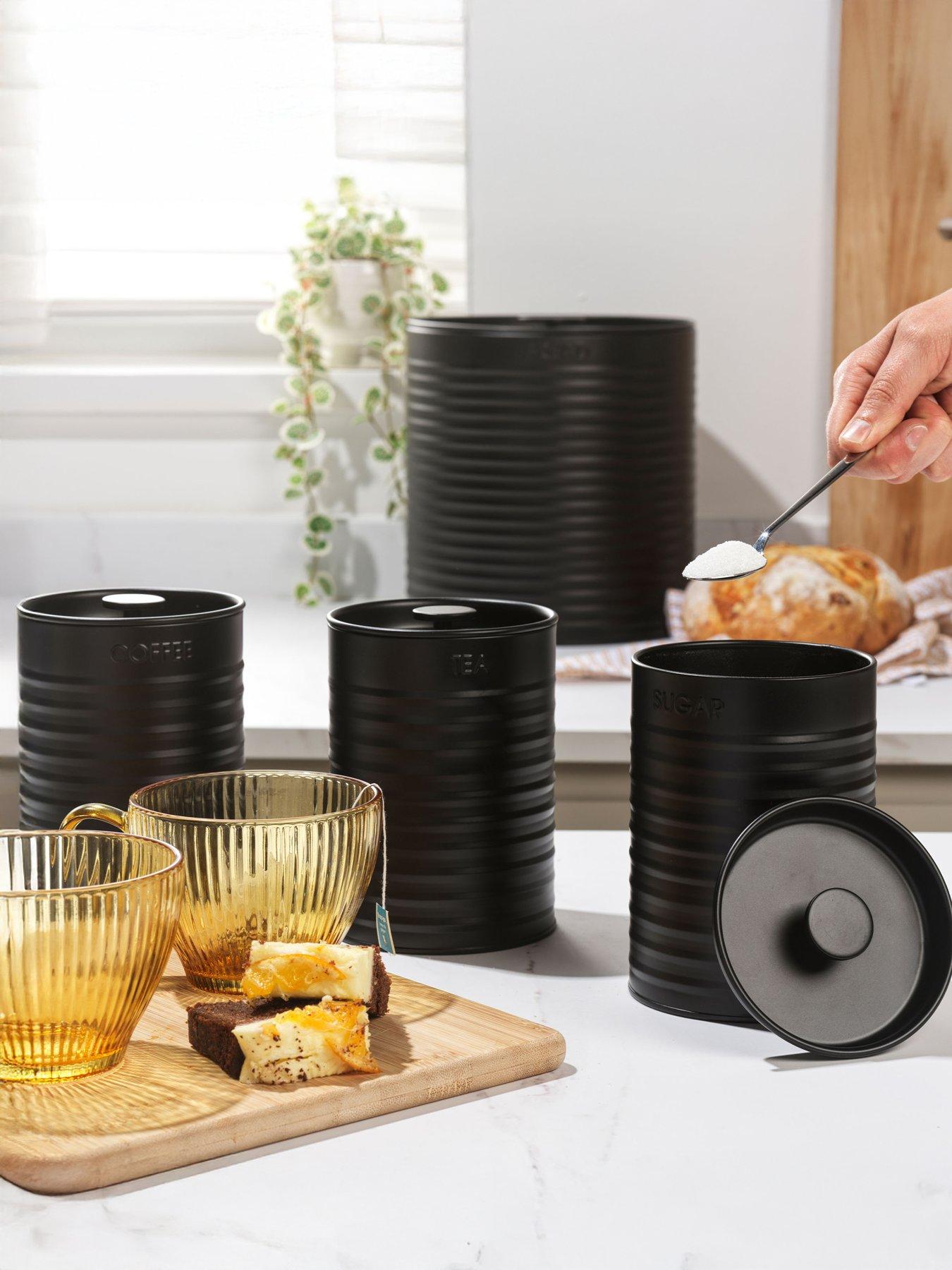 Image 1 of 6 of Russell Hobbs Ribbed 4 Piece Countertop Set