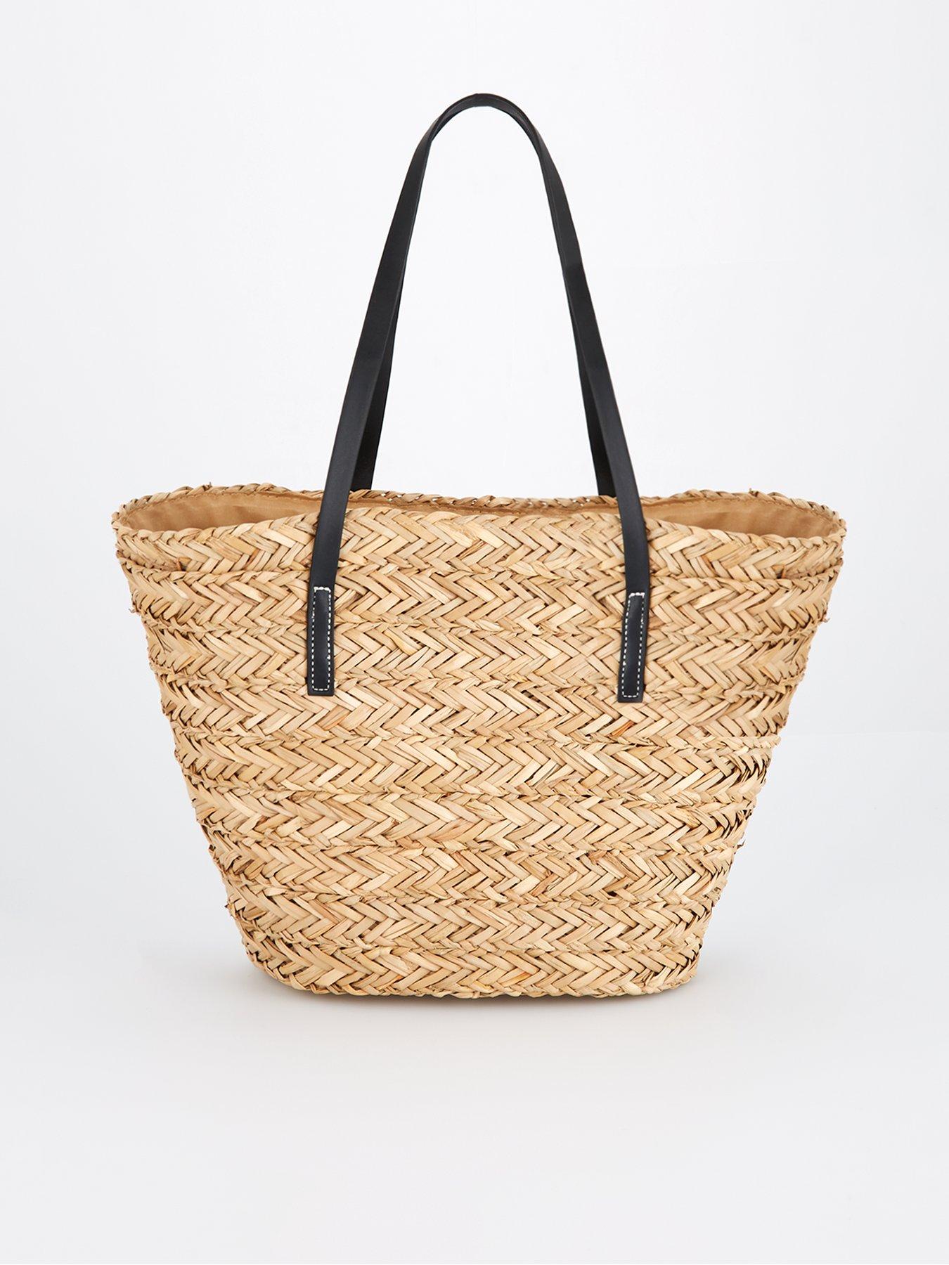 undefined Woven Beach Shopper Bag - Brown