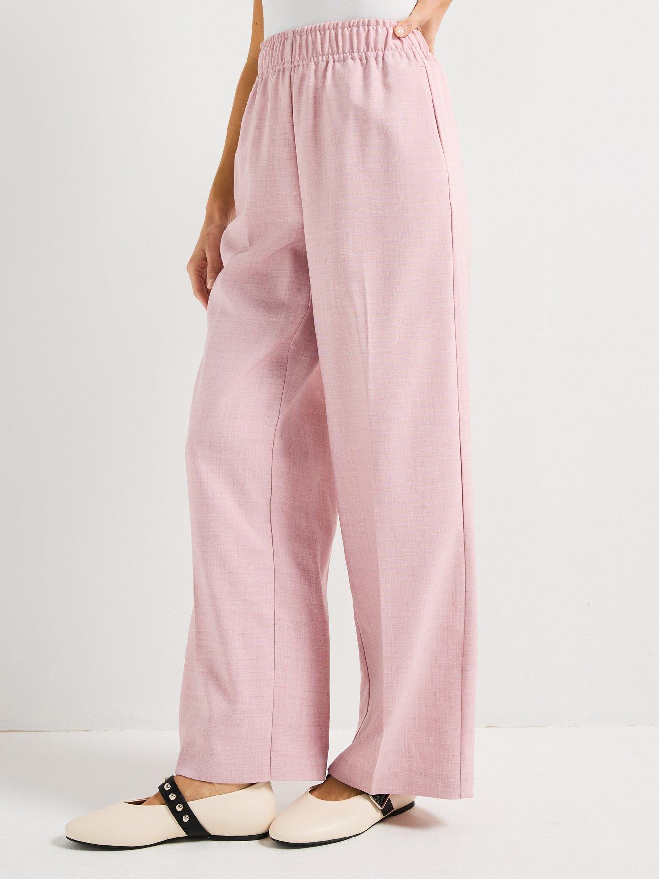 undefined High Rise Loose Trouser - Pink