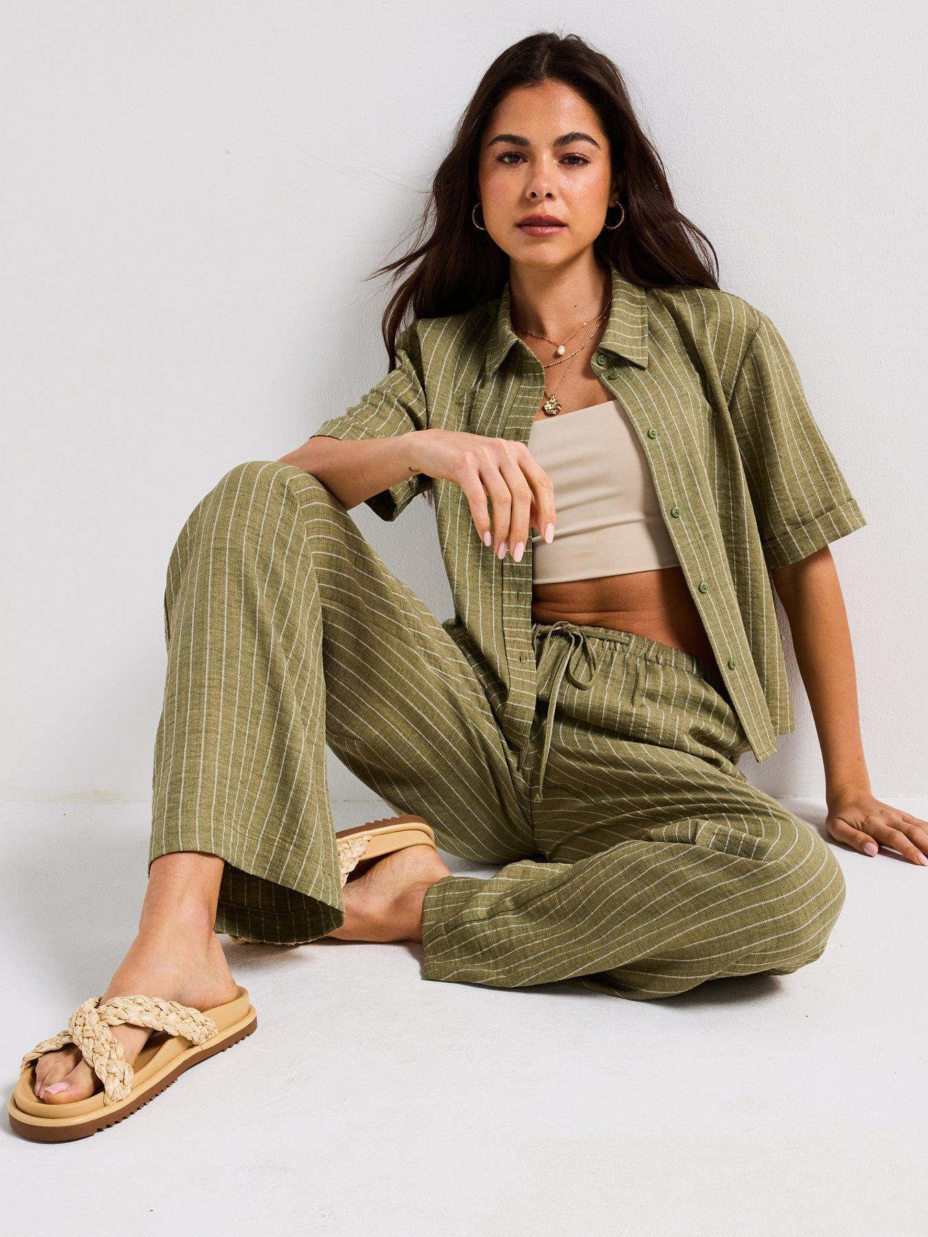Image 4 of 5 of JDY Mid Waist Wide Leg Trouser - Multi
