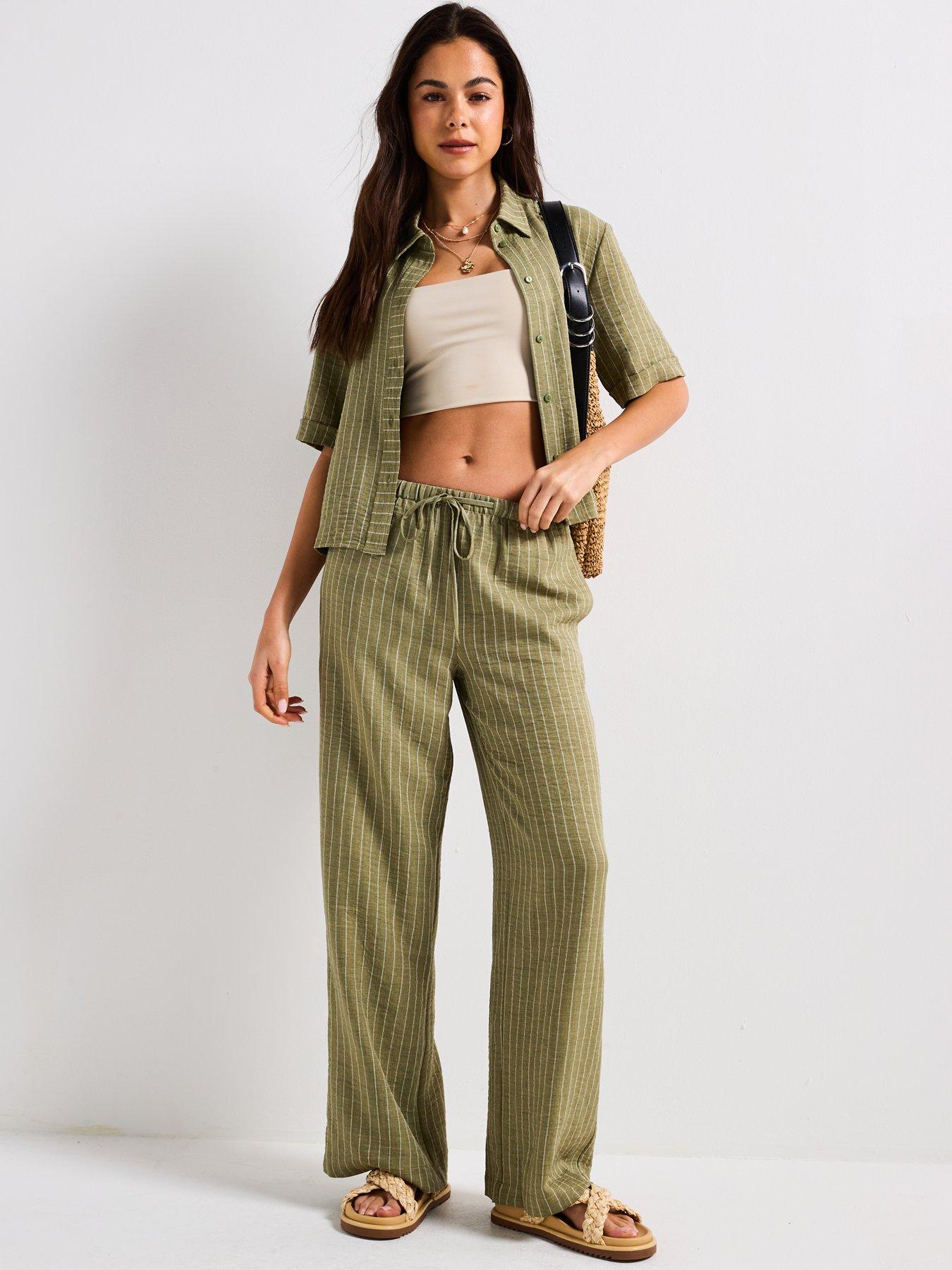 Image 5 of 5 of JDY Mid Waist Wide Leg Trouser - Multi