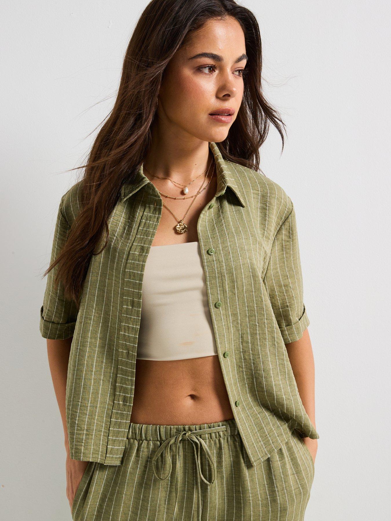 undefined Boxy Short Sleeve Shirt - Multi