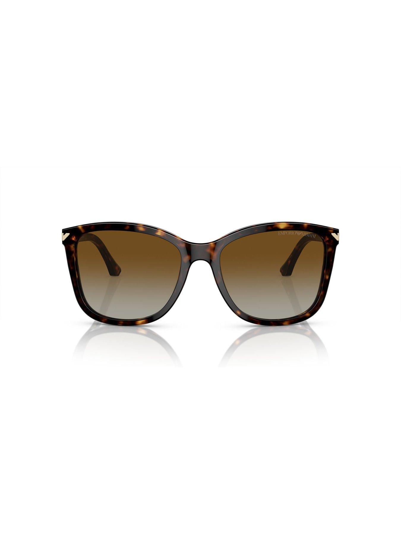 Image 3 of 4 of Emporio Armani 0Ea4060 Square Sunglasses - Brown
