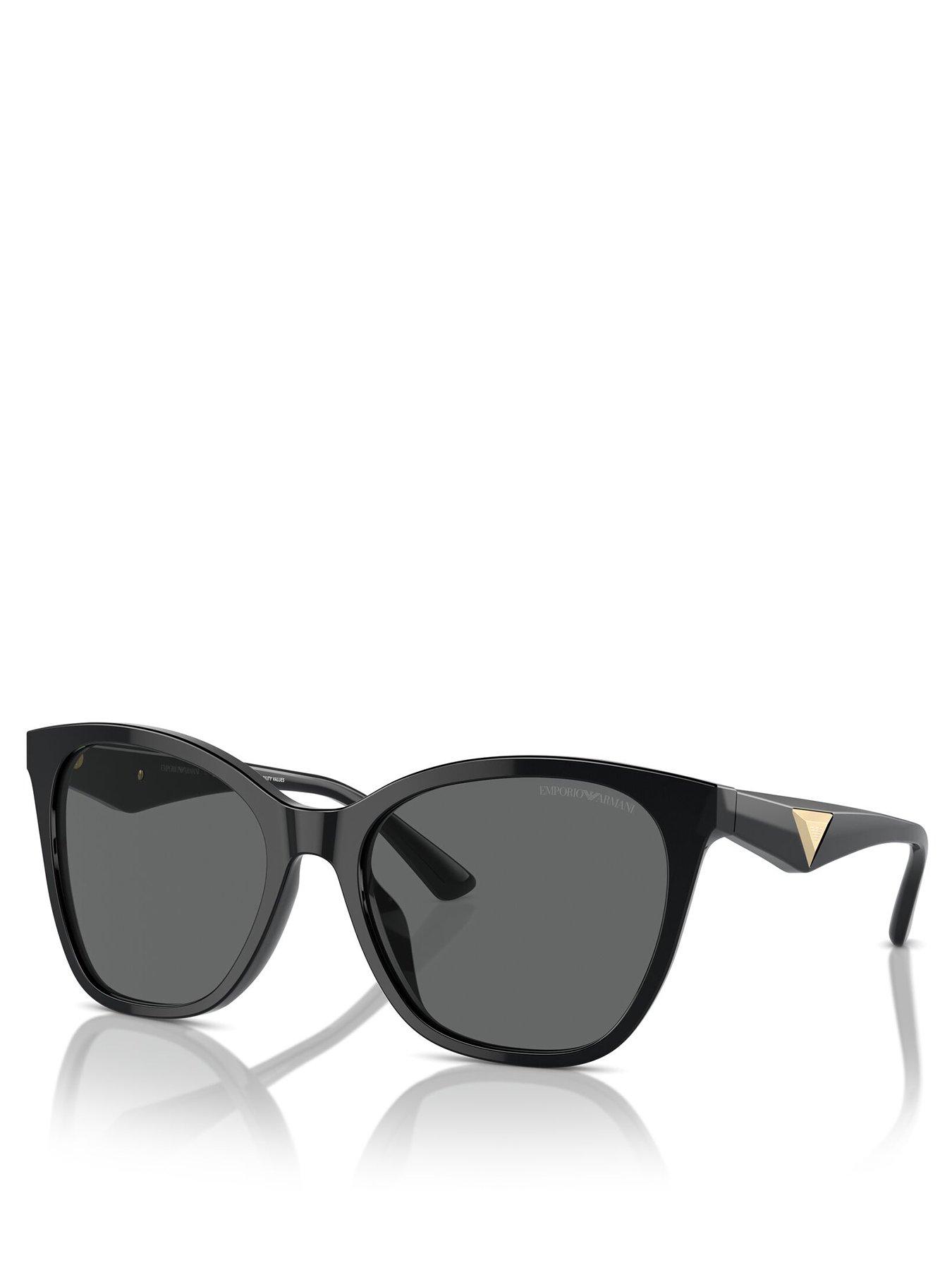 Emporio Armani Butterfly Sunglasses- Black