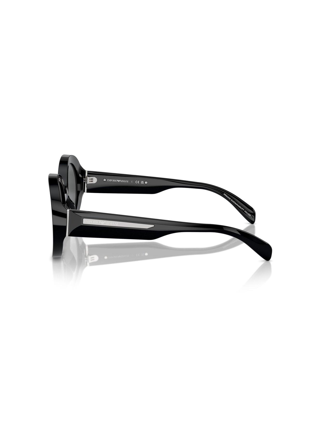 Image 2 of 4 of Emporio Armani 0Ea4231U Oval Sunglasses - Black