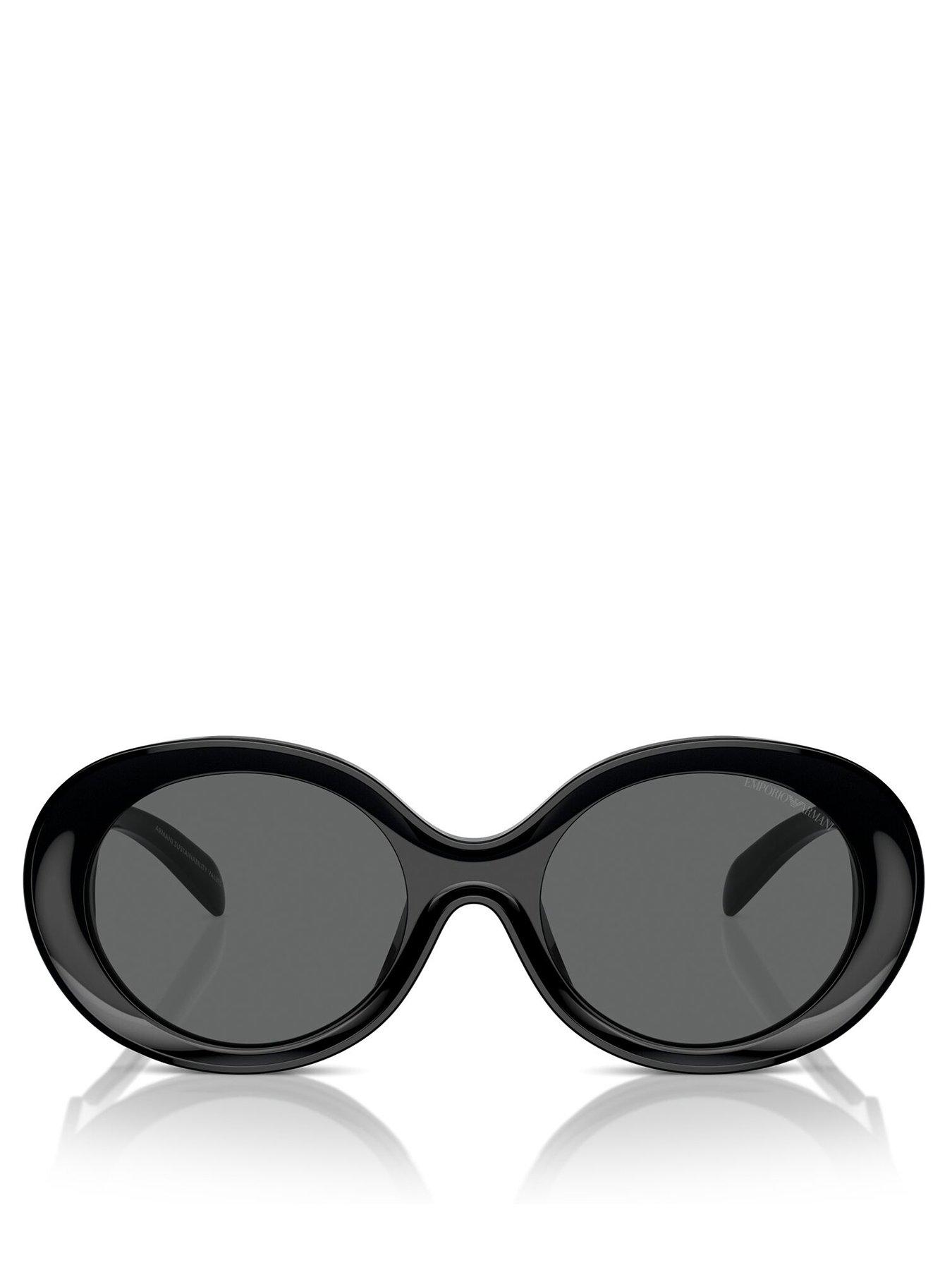 Image 3 of 4 of Emporio Armani 0Ea4231U Oval Sunglasses - Black