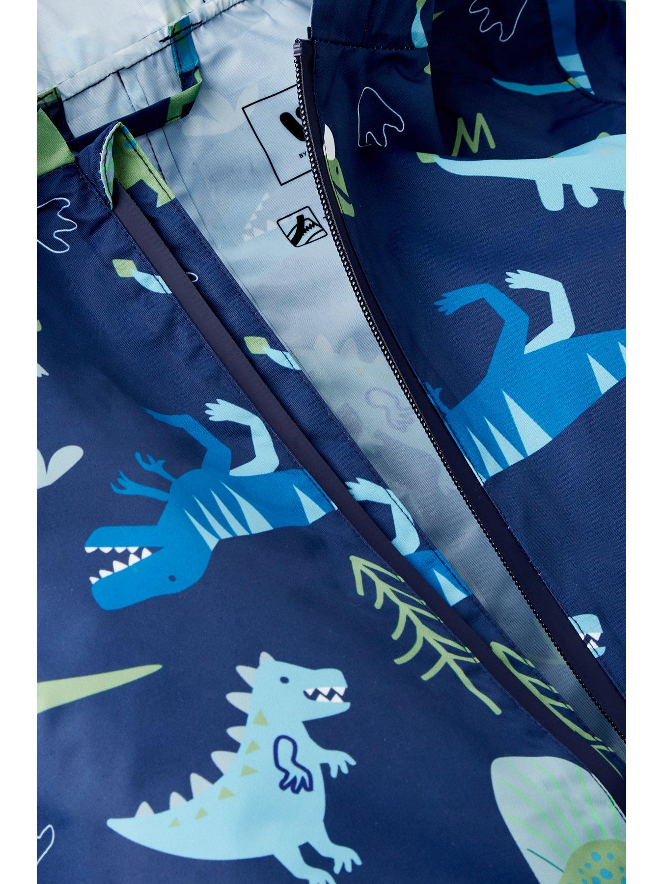 Image 4 of 4 of Mini V by Very Boys Dino Puddlesuit - Blue